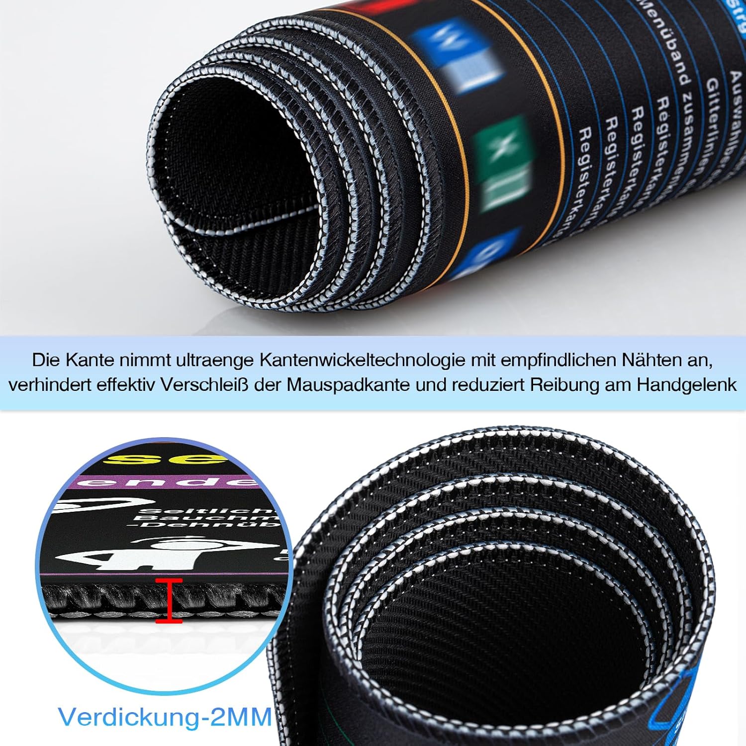 Thumbnail 4 de Mauspad XXL Excel Shortcuts 900x400 mm 📁