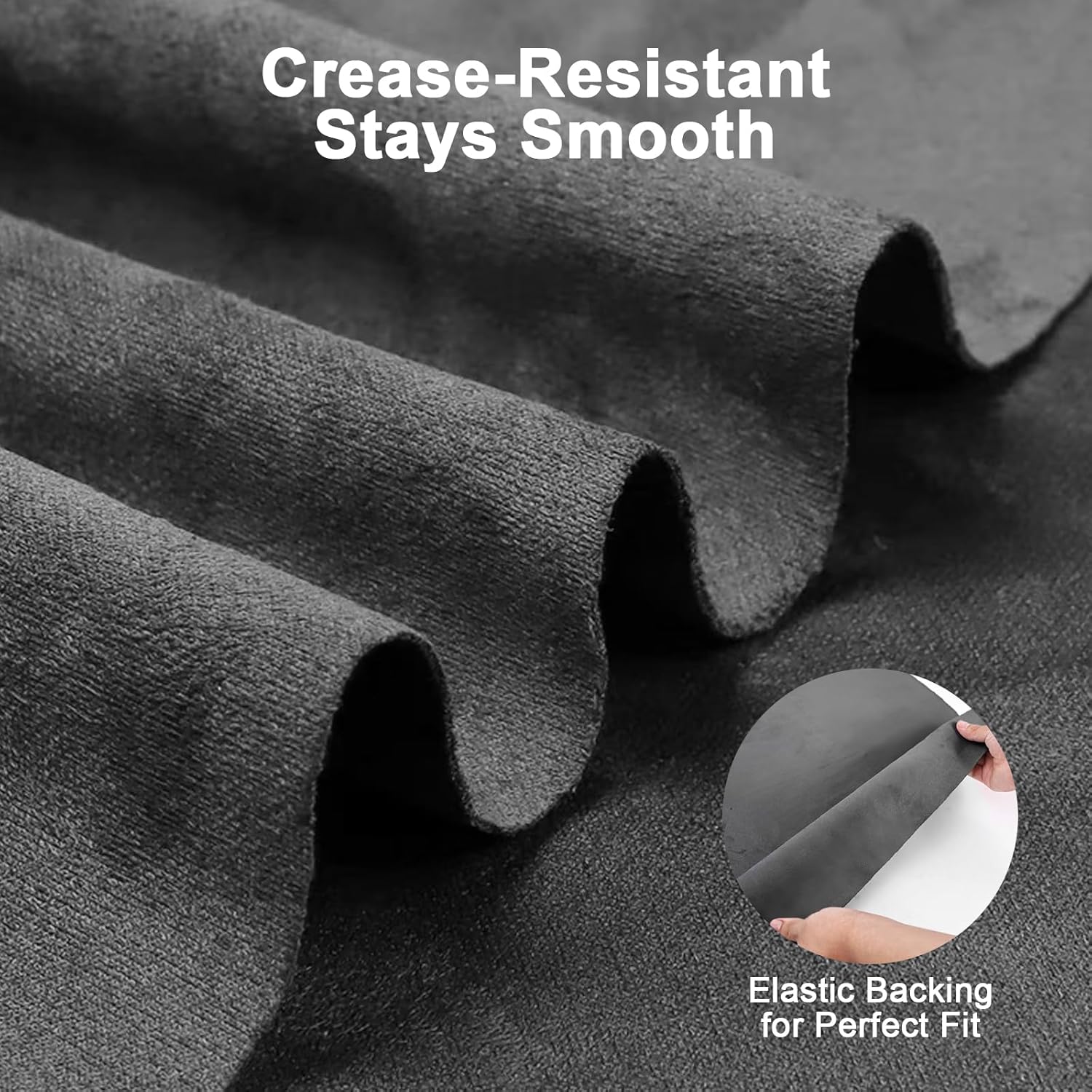 Thumbnail 2 de RadiantDecor Premium Black Suede Wrap 17x70 inch