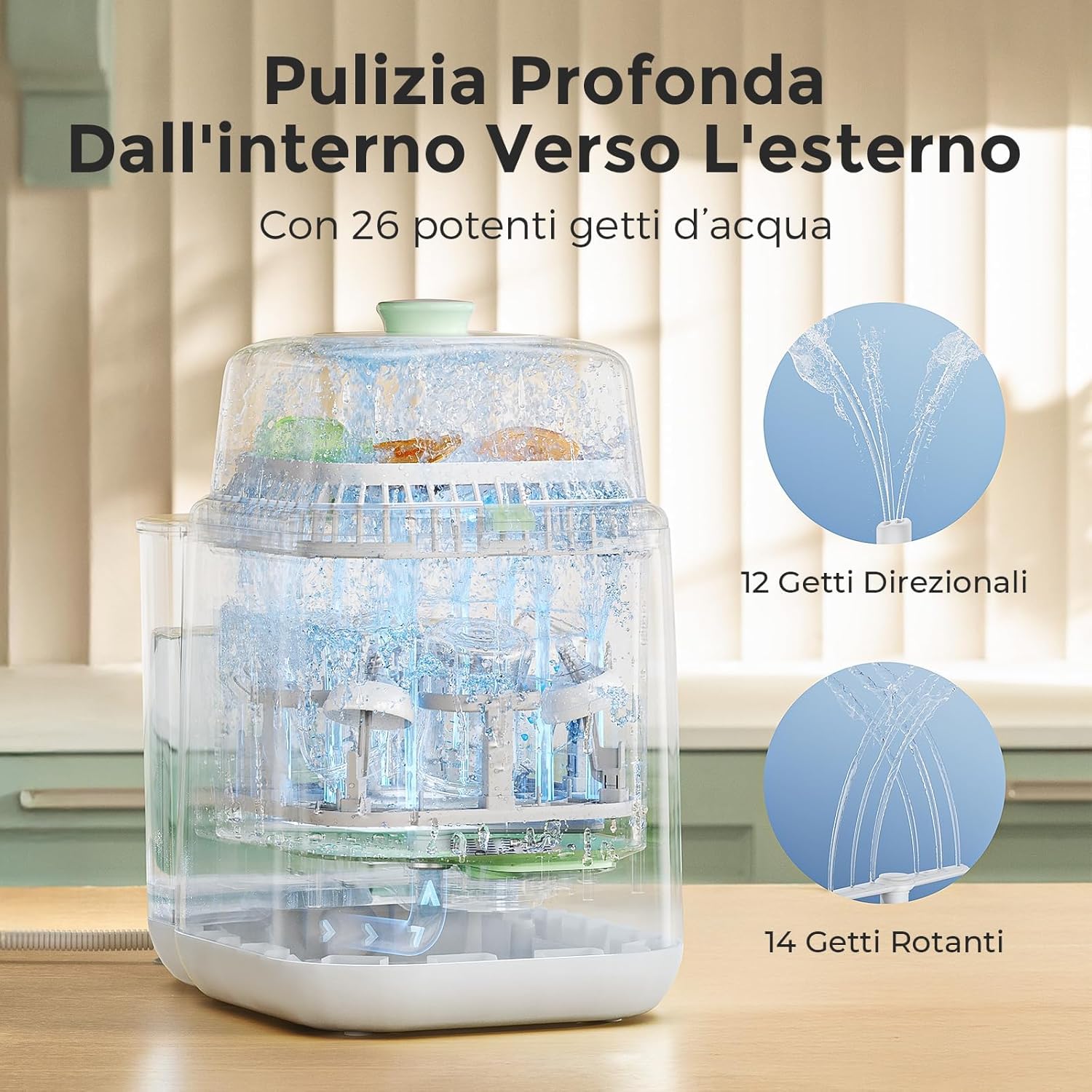 Thumbnail 2 de Momcozy KleanPal Pro Lavabiberon 3-in-1: lavaggio, sterilizzazione e asciugatura per biberon e accessori
