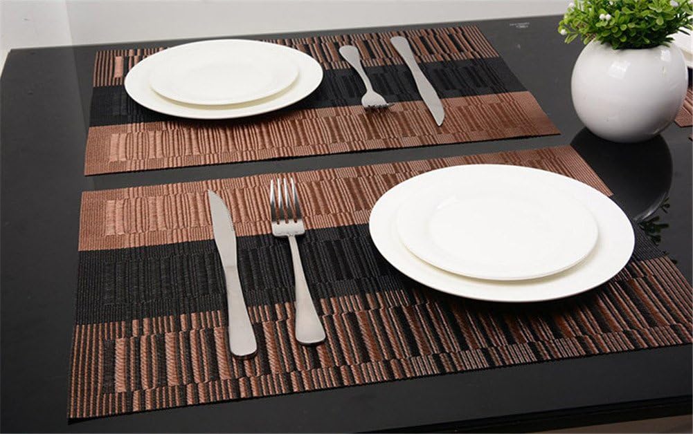 Thumbnail 3 de Fontic 6er Set Platzsets 30x45cm – rutschfeste, hitzebeständige PVC-Tischunterlagen