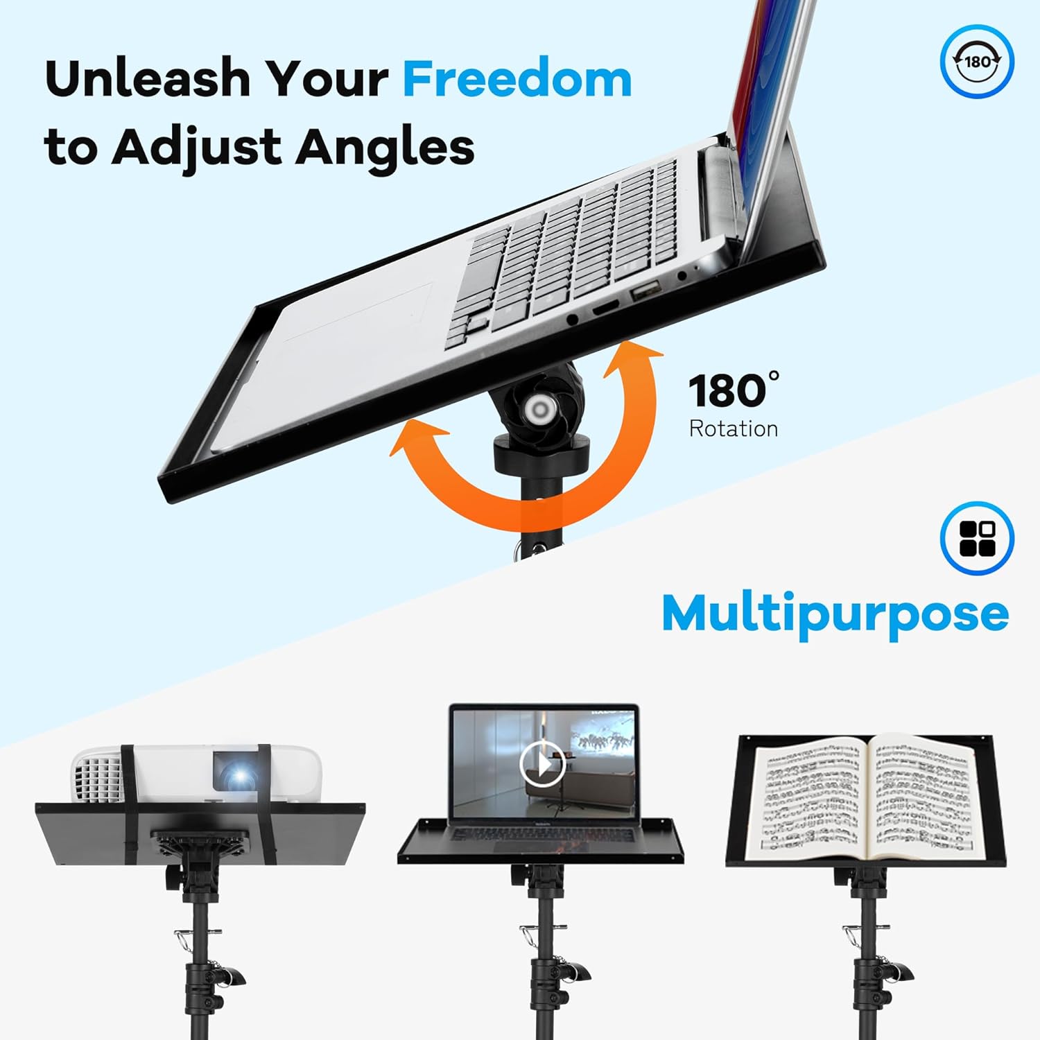 Thumbnail 6 de CAHAYA Projector Stand Tripod Multifunctional – Height Adjustable, Portable and Versatile