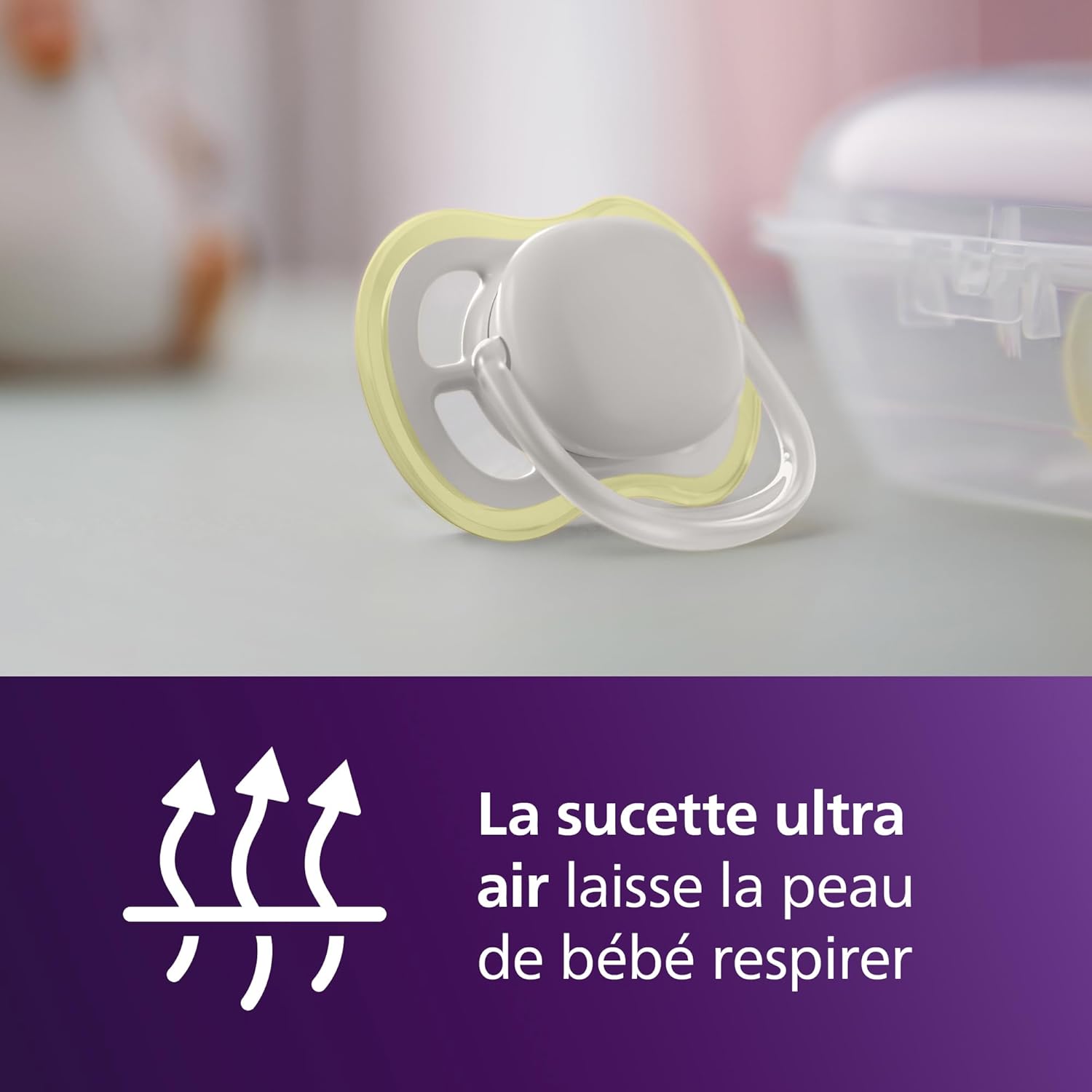 Detalle de AVENT Kit Biberons Natural Response 260 ml – 2 biberons + 4 sucettes Ultra Air (SCD837/13)