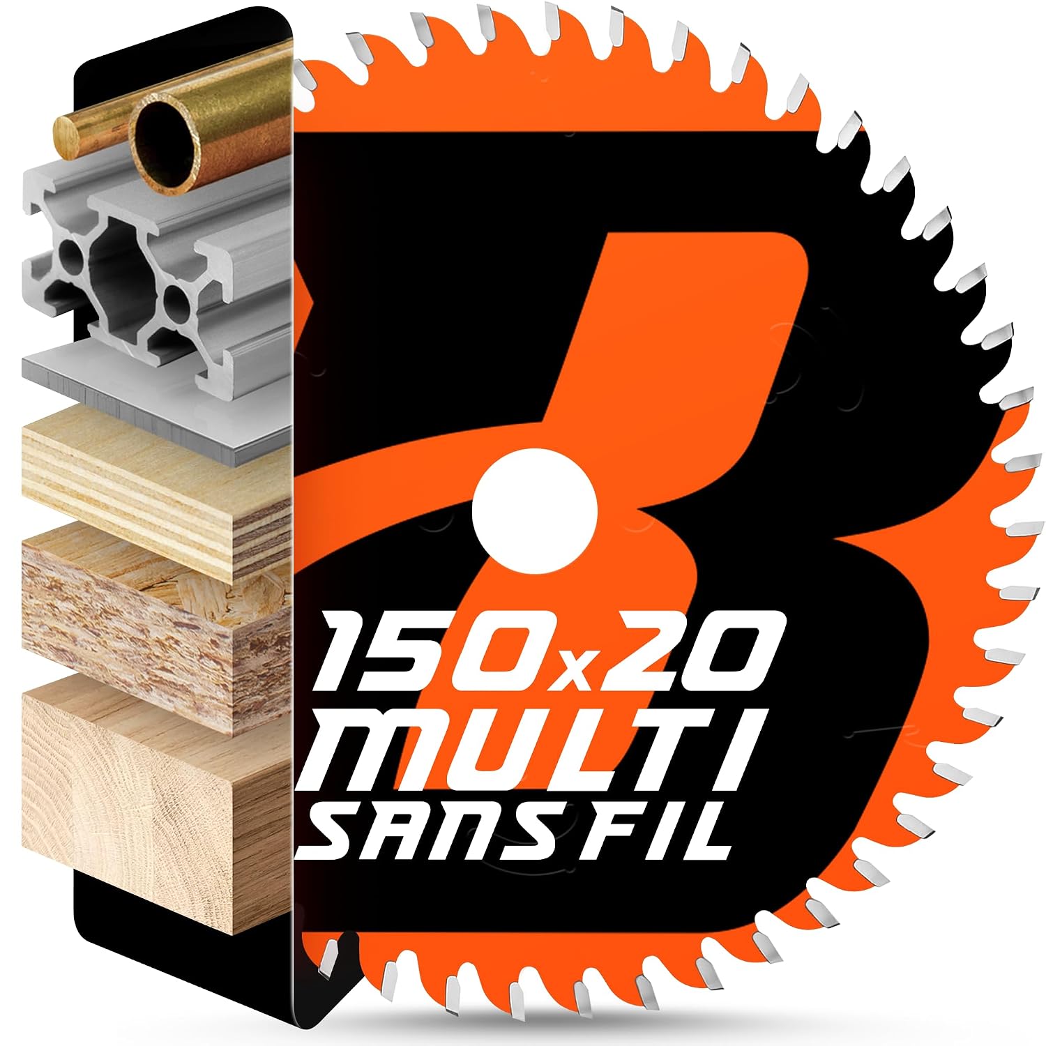 Detalle de BAUBECK Parent Lame de scie circulaire PRO+ multi-matériaux Ø160x20 mm