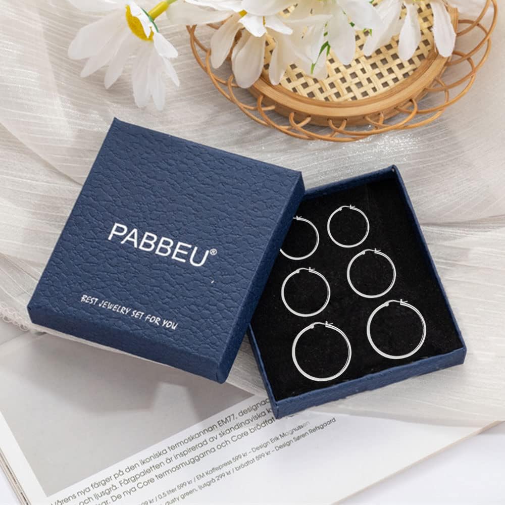 Thumbnail 2 de PABBEU Ohrringe Silber 925 Creolen 20mm