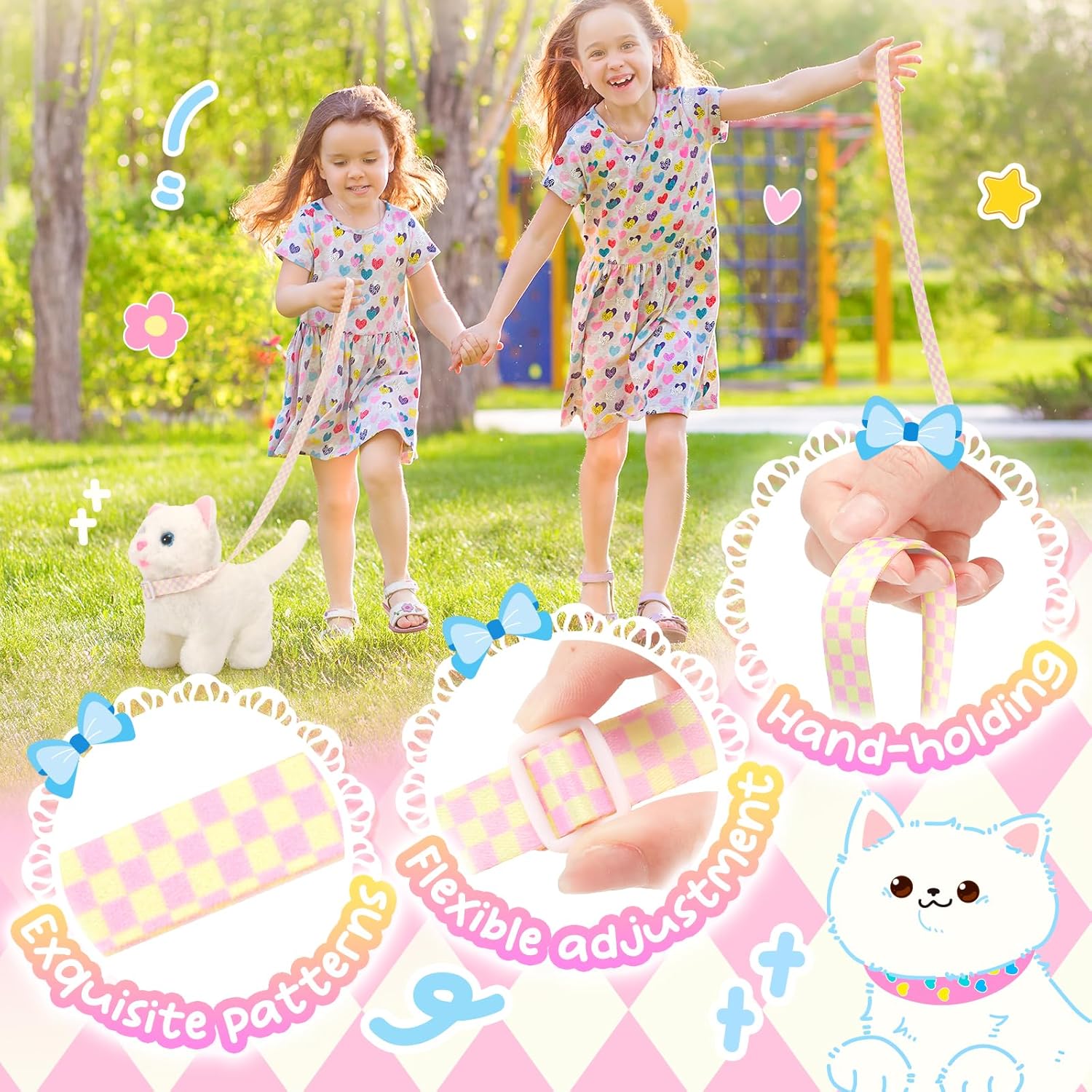 Thumbnail 4 de Tagitary Plush Walking Meowing Toy Cat