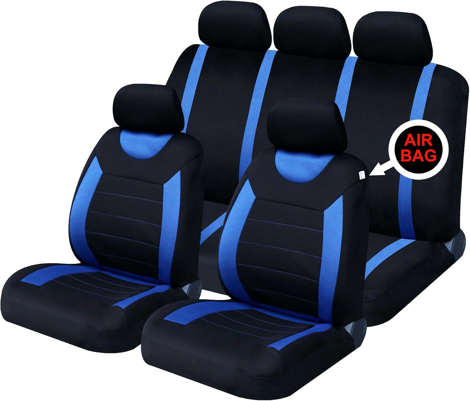 Thumbnail 4 de Sakura Carnaby Red Car Seat and Headrest Covers – Full Universal Set