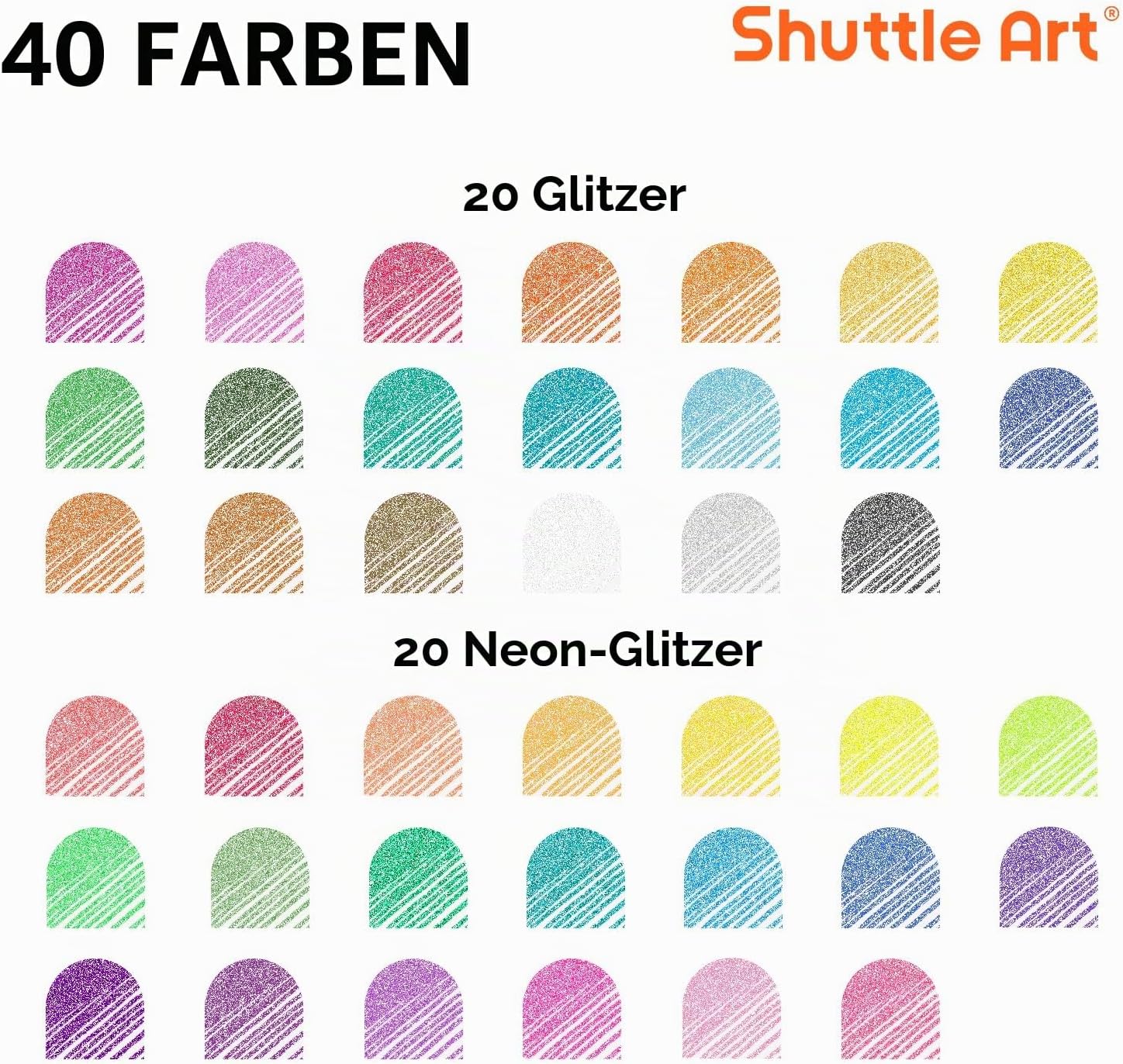 Thumbnail 1 de Shuttle Art Glitzer-Gelstifte Set 80