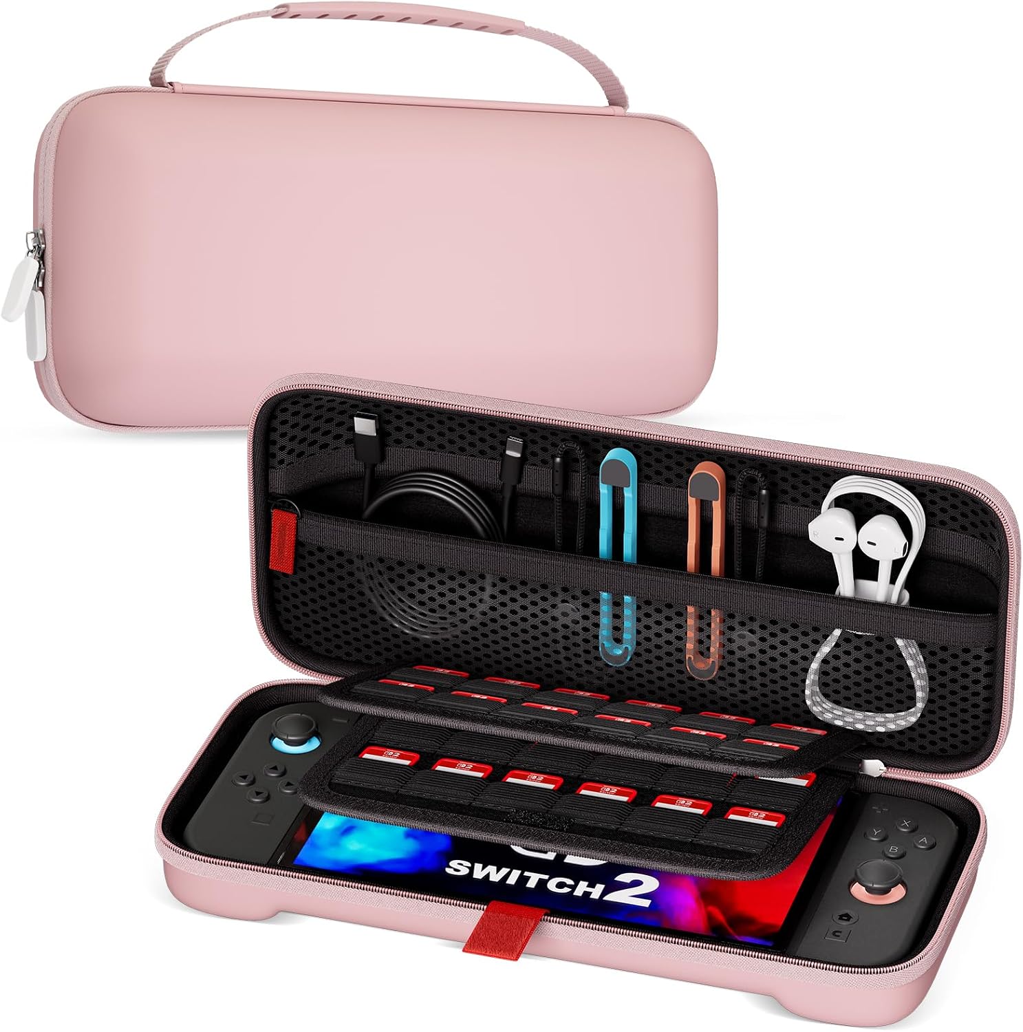 Detalle de ProCase Carrying Case for Nintendo Switch 2, 24-slot