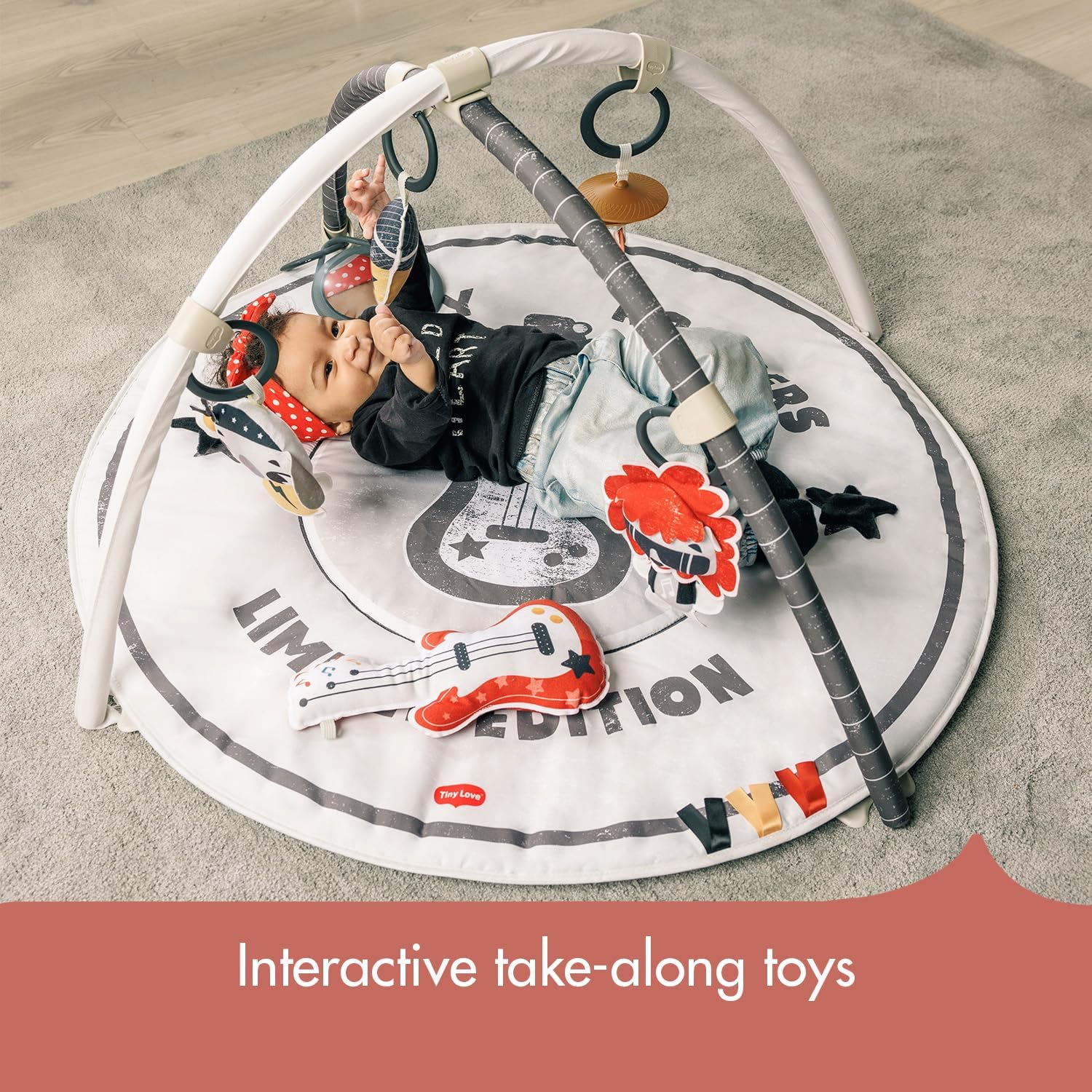 Detalle de Tiny Love Roll with Me Gymini: Groovy Rock 'n' Roll Baby Play Gym