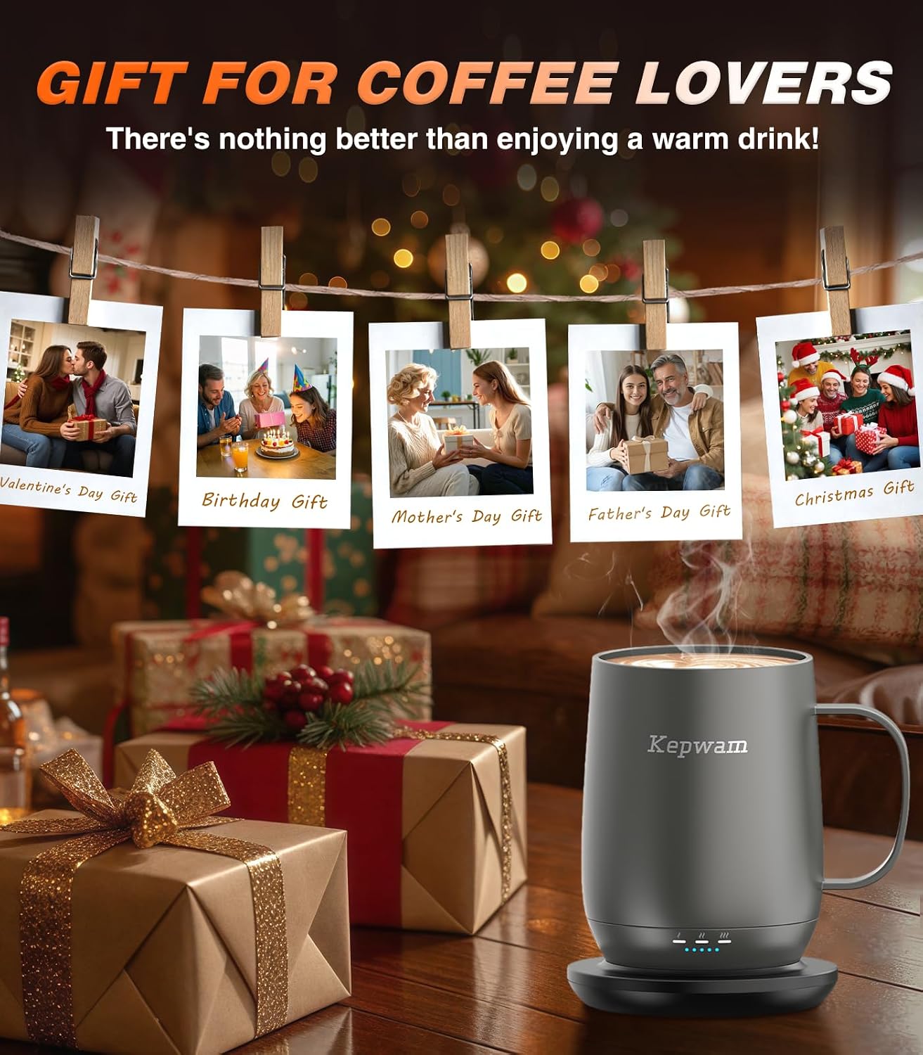 Thumbnail 6 de Kepwam T2 Self-Heating Coffee Mug 16oz, 150 Min