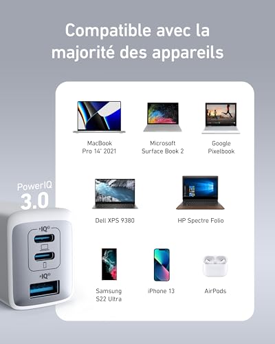 Thumbnail 6 de Anker Chargeur USB C Nano II 65W – Station 3 Ports