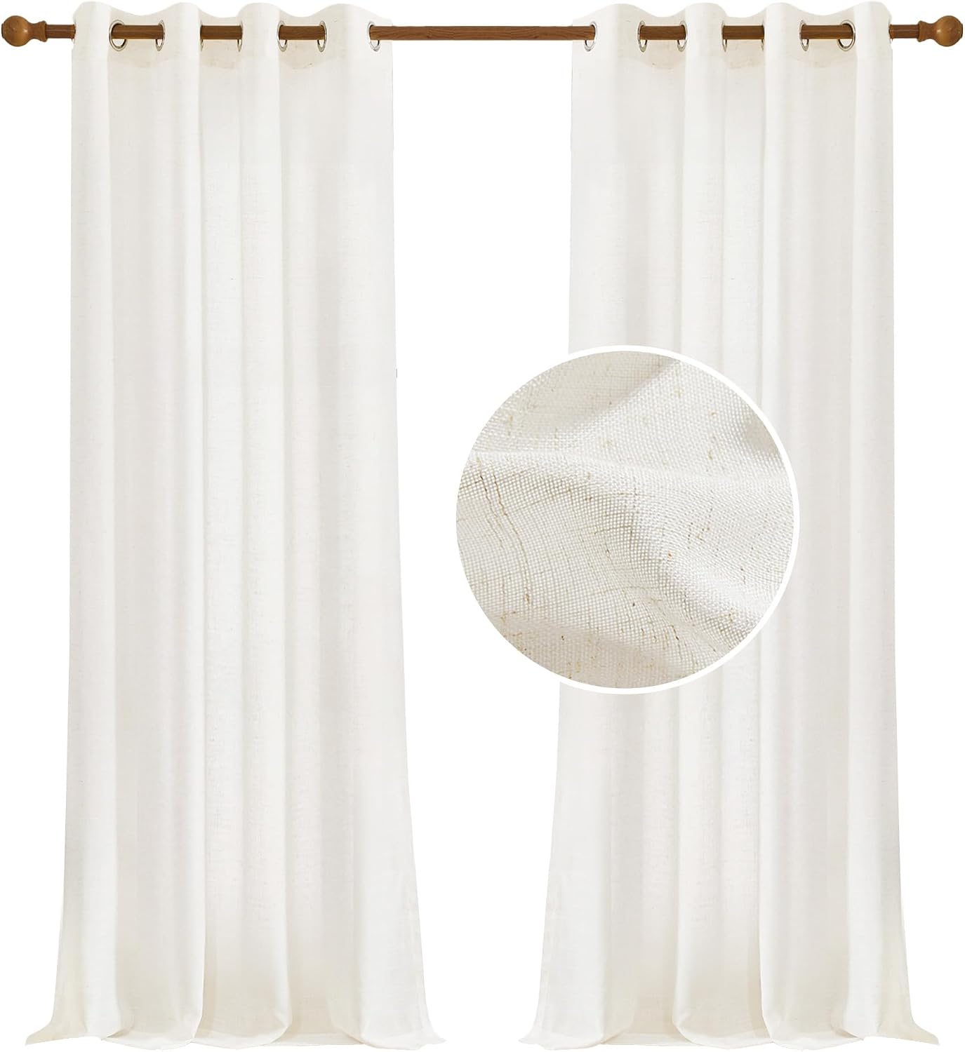 Thumbnail 6 de Deconovo 55 x 84 Inch Linen Sheer Curtains ๐
