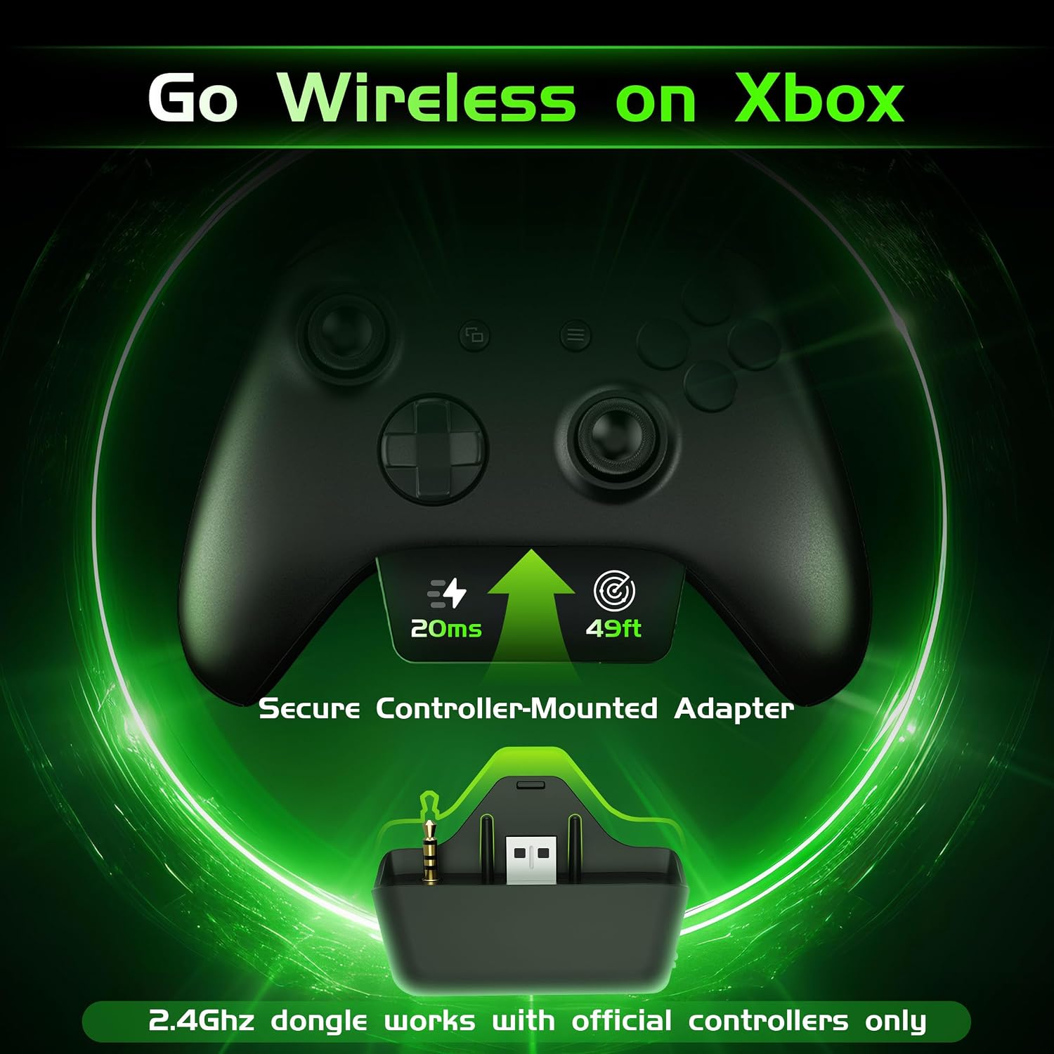 Thumbnail 1 de Gvyugke Wireless Gaming Headset: Versatile, Long-Battery Xbox/PC Headset with 2.4GHz dongle and Bluetooth 6.0