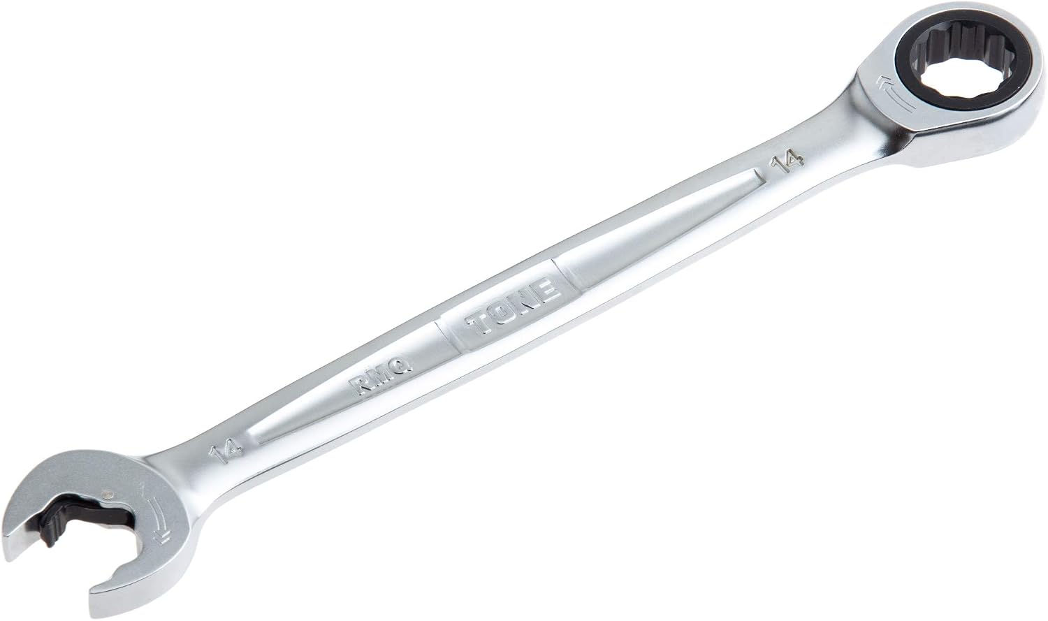 Detalle de トネ(TONE) RMQ-14 クイックラチェットめがねレンチ 14mm・薄形ストレート