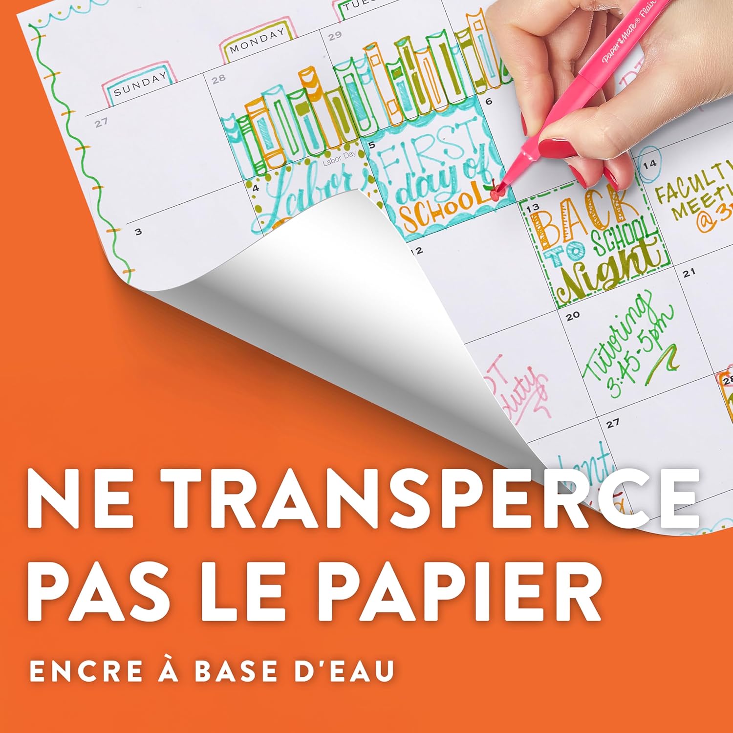 Thumbnail 1 de Paper Mate Flair – lot de 6 feutres de coloriage à pointe moyenne 0,7 mm, couleurs tropicales