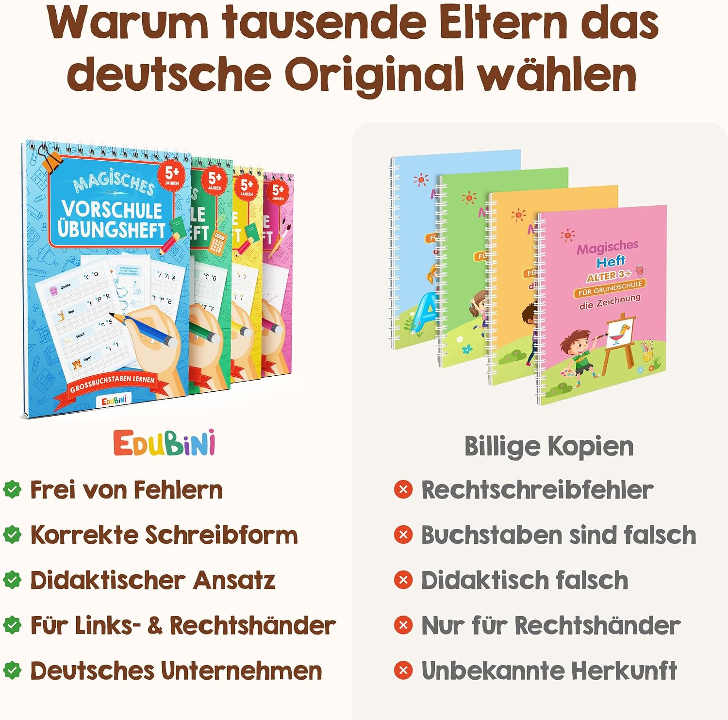 Thumbnail 5 de Edubini Magische Vorschule Übungshefte 6er Set