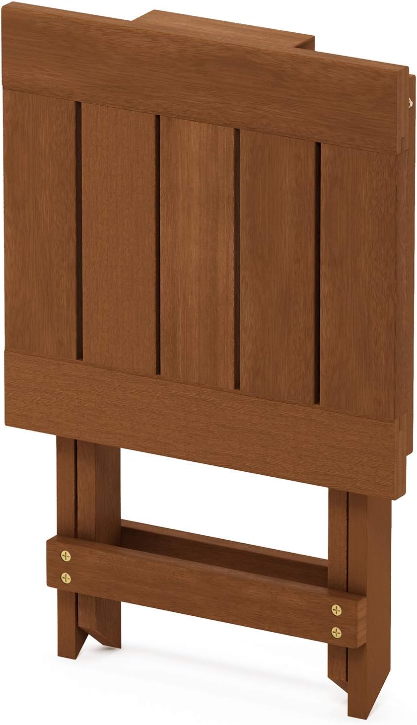 Thumbnail 4 de Furinno TIOMAN Patio Table: Adirondack Folding Outdoor Side Table in Teak Oil