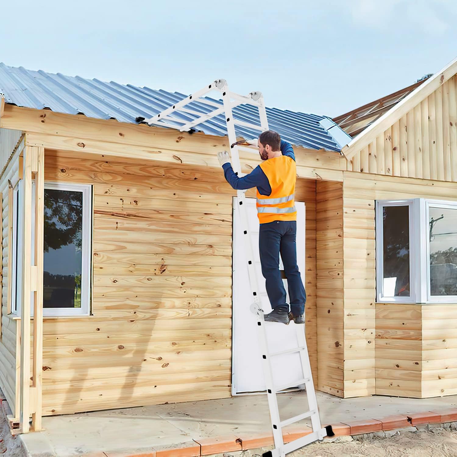 Thumbnail 4 de Joparri 4x5 Mehrzweckleiter (582 cm, 7-in-1) aus Aluminium bis 150 kg