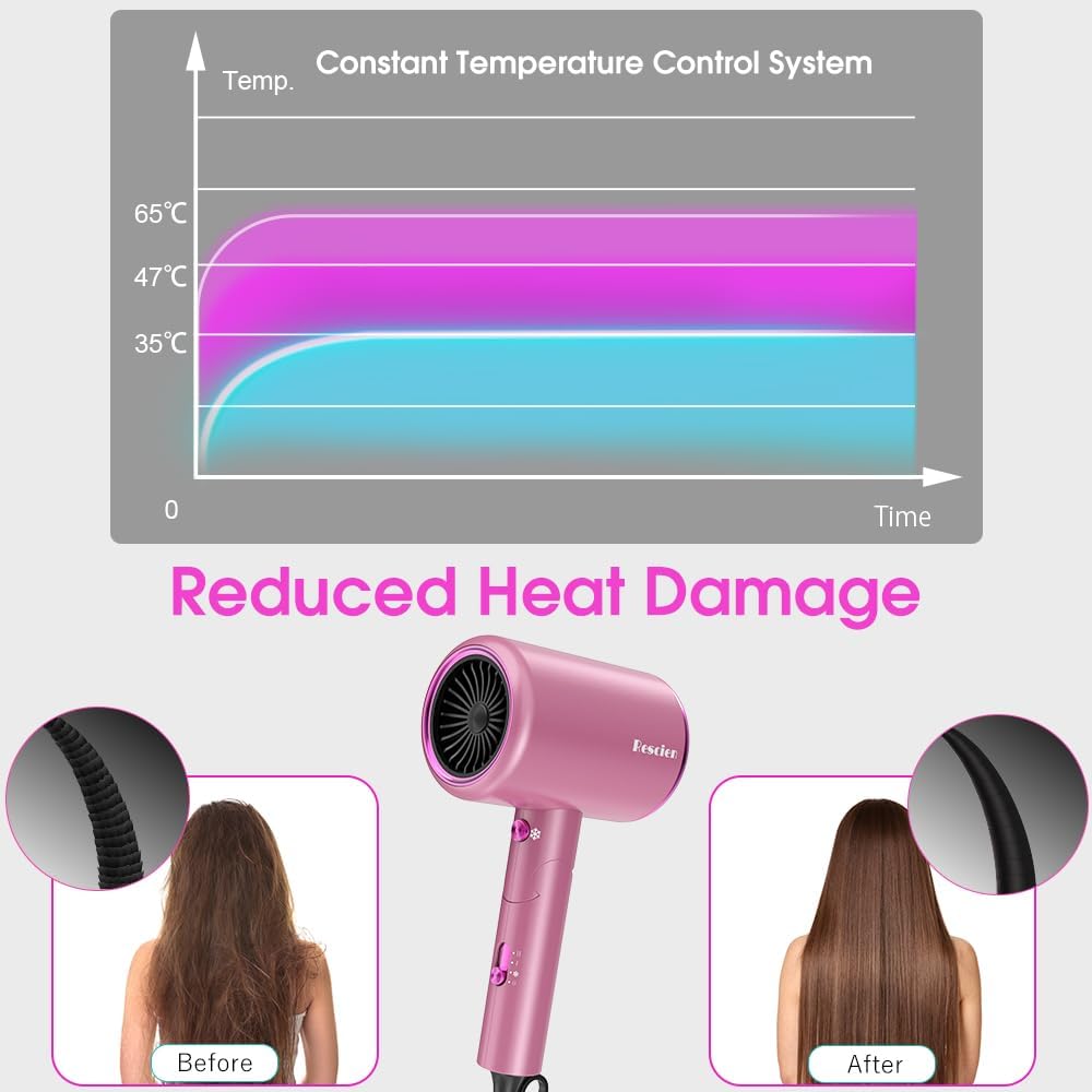 Thumbnail 3 de Sèche-cheveux Ionique 2400W pliable – puissant, léger et polyvalent pour toute la famille