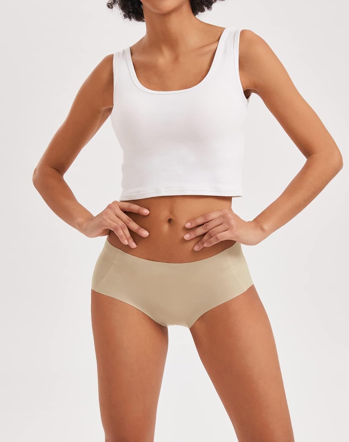 Thumbnail 1 de INNERSY Women's Seamless No Show Hipster Panties 3-Pack