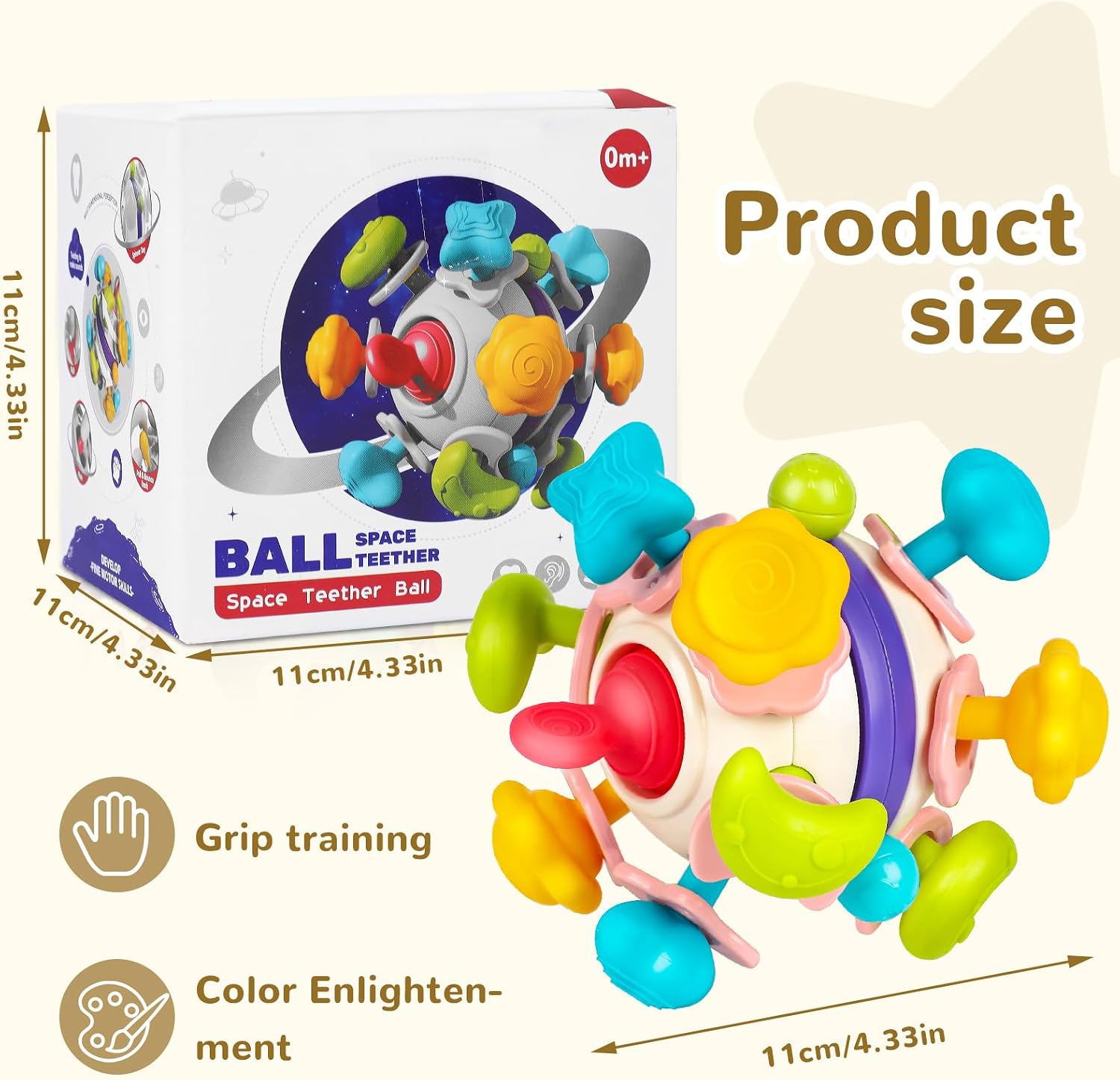 Thumbnail 5 de Multifunctional Space Elements Baby Teether 14‑point