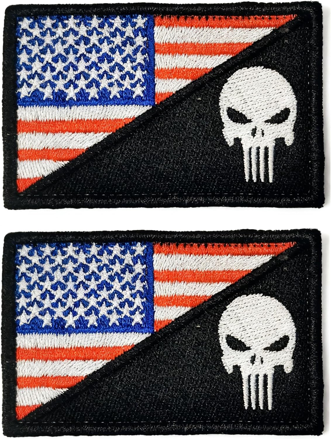 Detalle de Walitefu American Flag Patches, 3.0 x 2.0 Inches