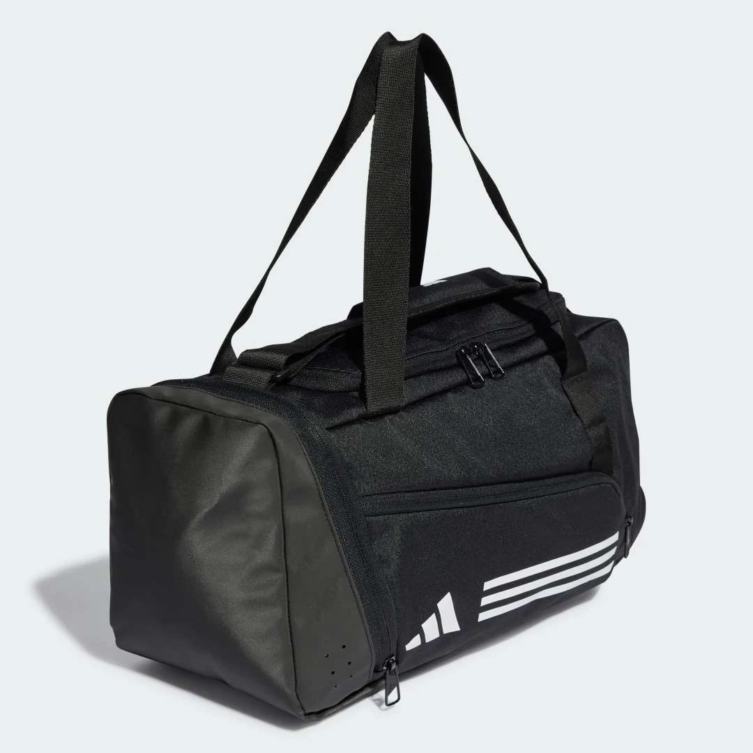 Detalle de Bolsa de deporte Essentials 3 bandas de Adidas — negra
