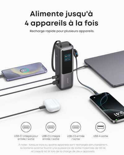 Thumbnail 4 de Anker Batterie Externe 25 000 mAh 165 W pour Ordinateurs Portables