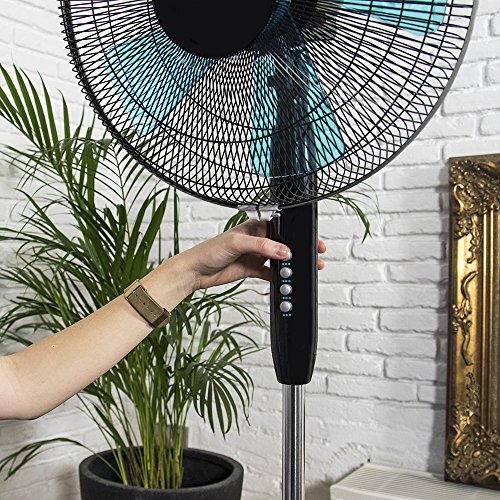 Detalle de Cecotec Ventilador de Pie EnergySilence 510: 40 W, 5 aspas de 40 cm y altura ajustable