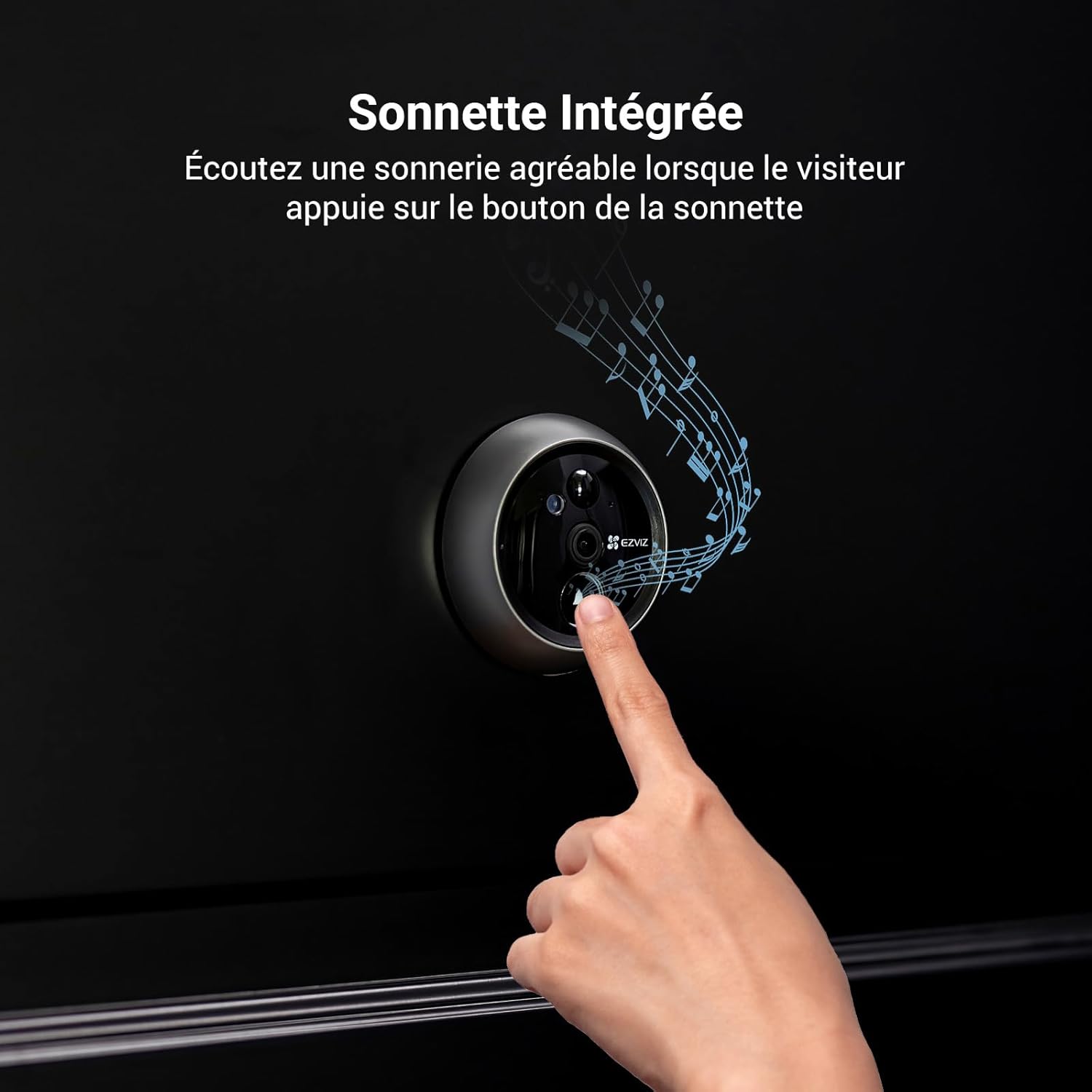 Detalle de EZVIZ DP2C 1080P Visiophone Connecté – Interphone Vidéo avec Écran 4,3'' et Détection PIR