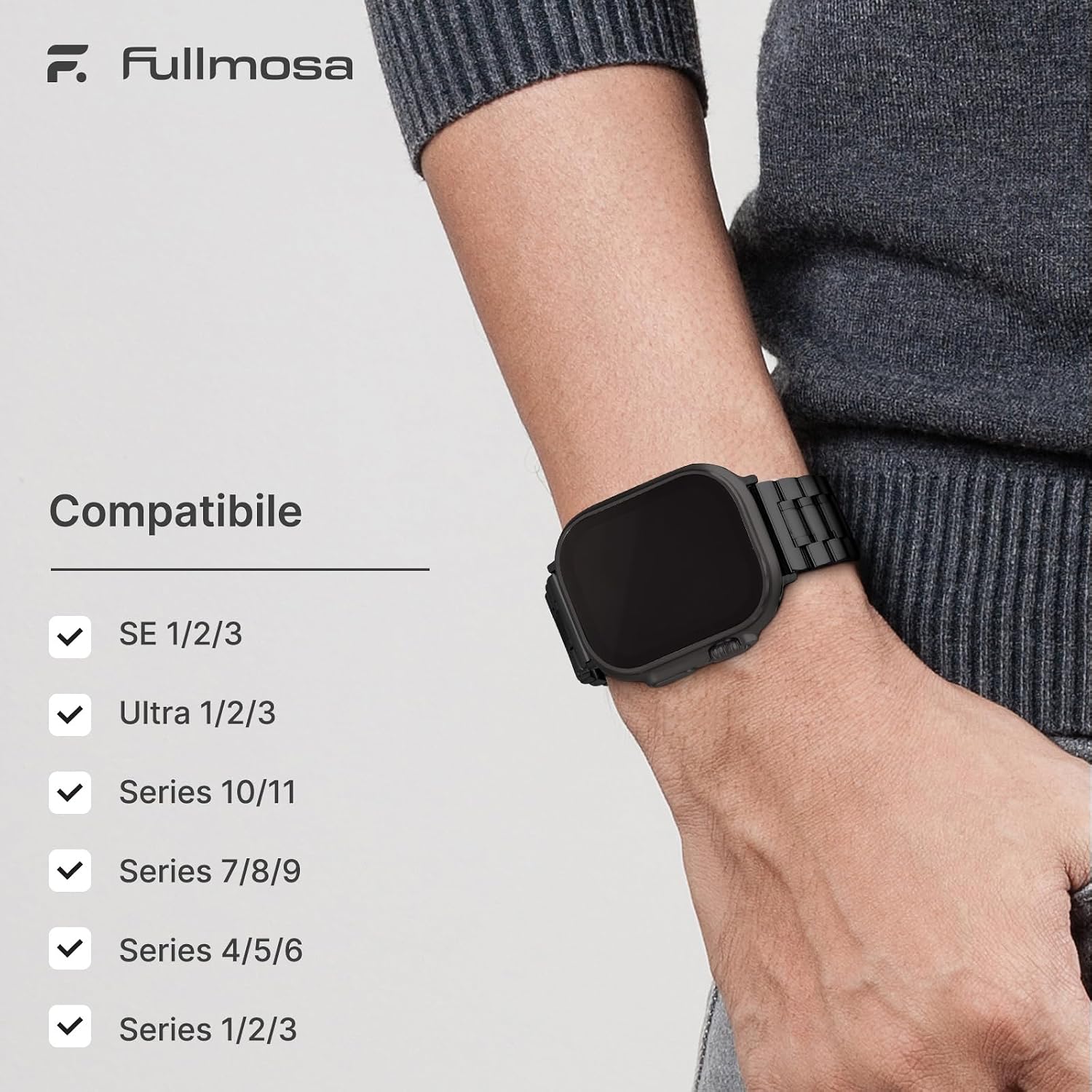 Thumbnail 4 de Fullmosa Apple Watch Stainless Steel Strap 46mm