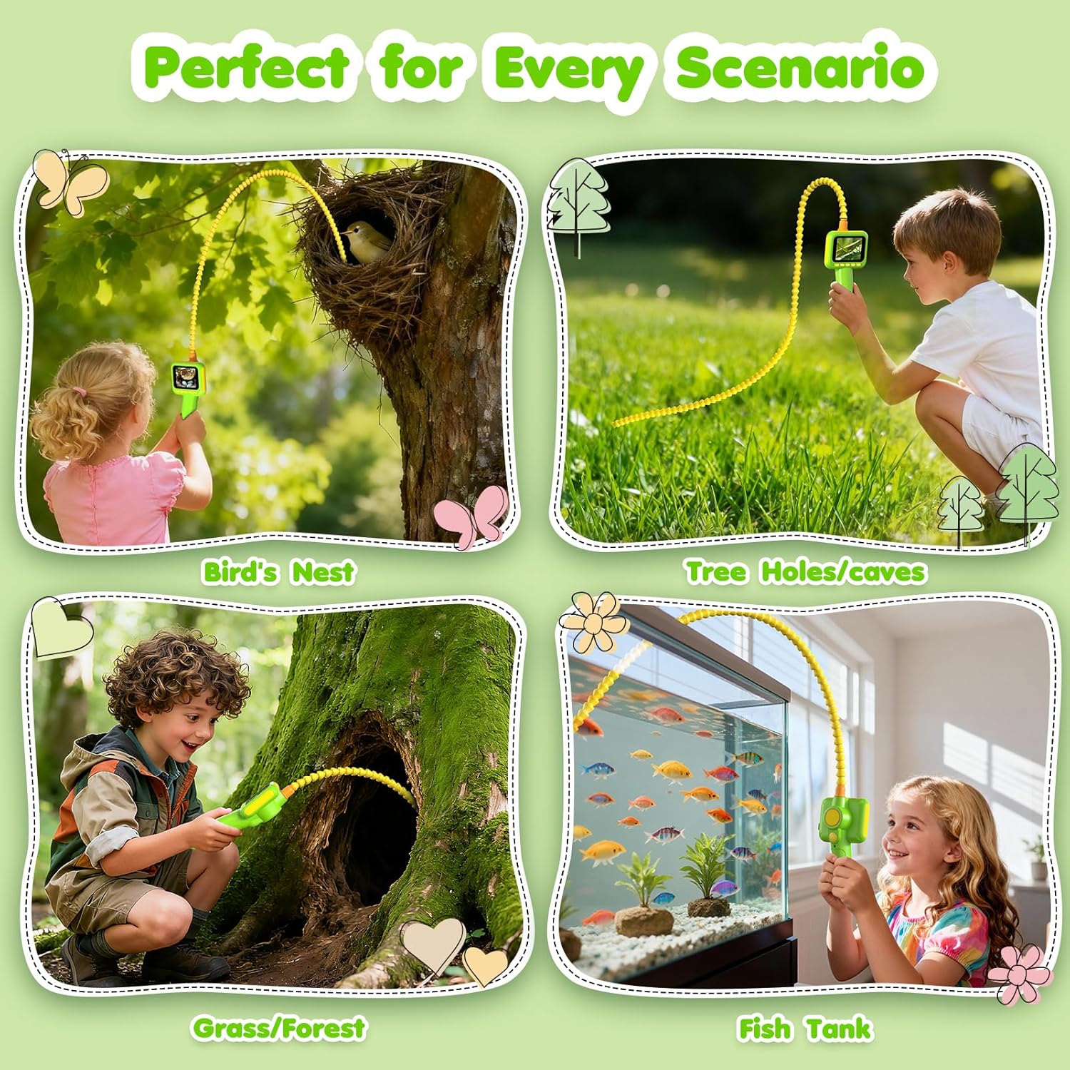 Thumbnail 5 de HAYVE Endoscope for Kids: 2.8 inch IPS snake borescope with LED lights (IP67 waterproof lens)