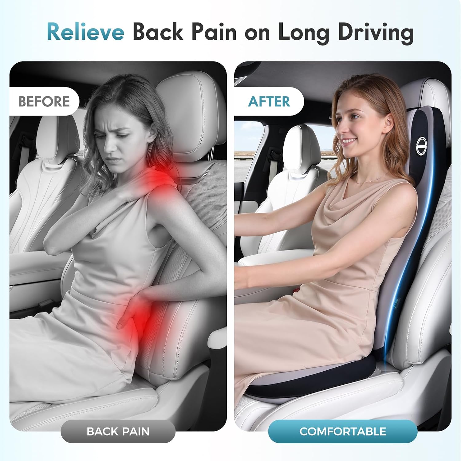 Detalle 2 de FLORICH Car Seat Cushion with Memory Foam