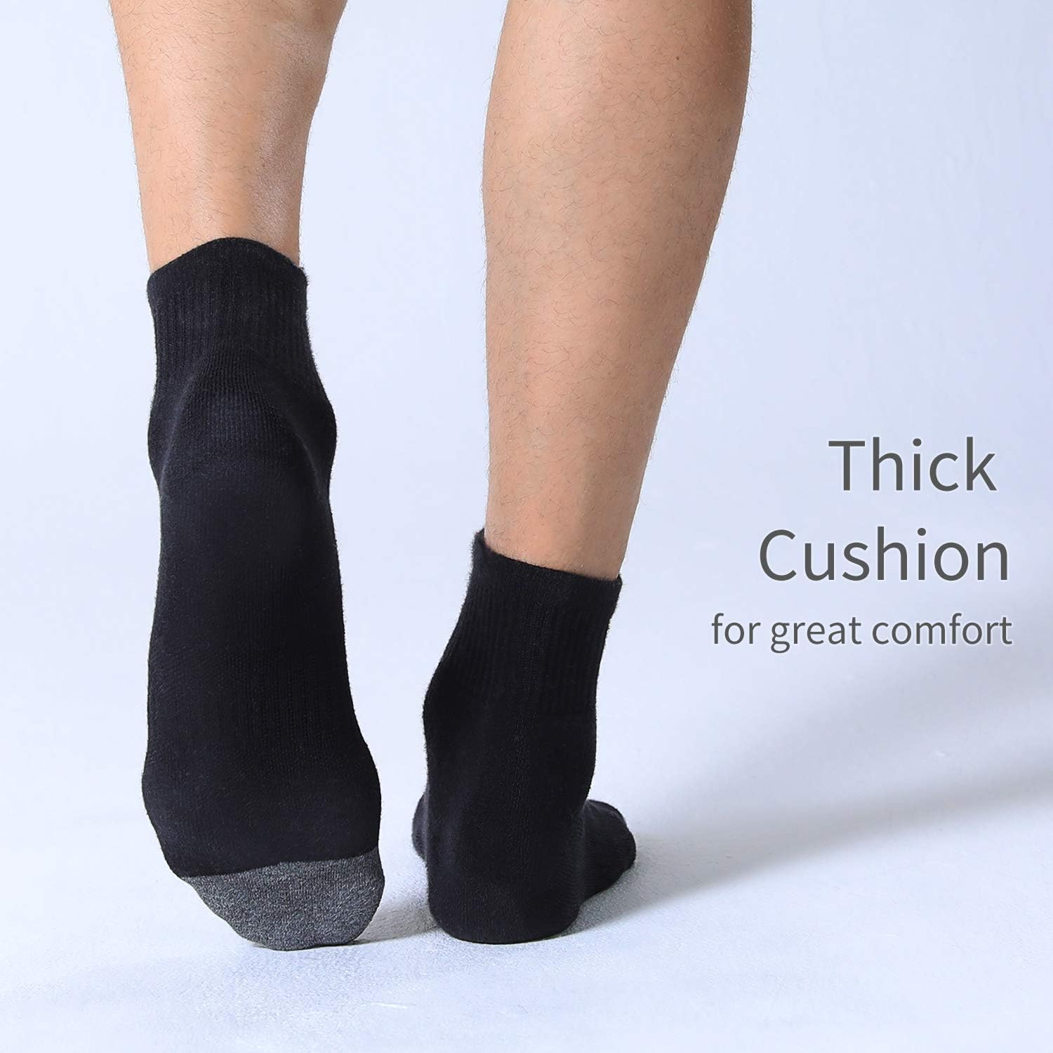 Detalle 2 de FITRELL Men's Athletic Ankle Socks 6-Pack