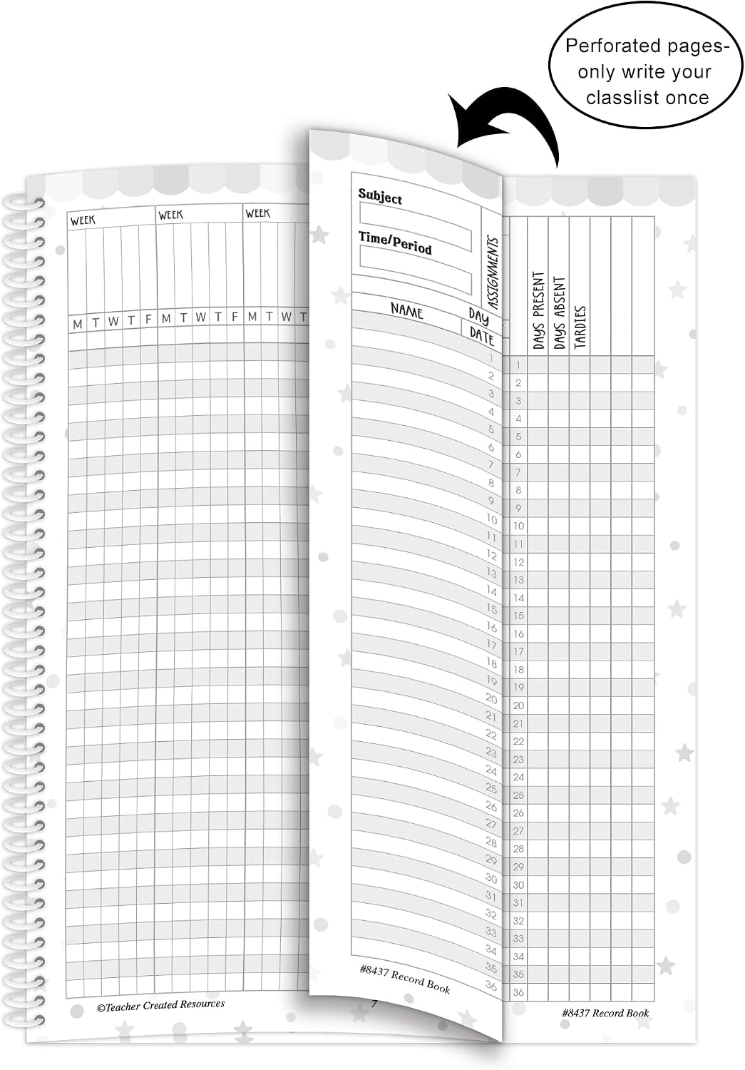Detalle de Teacher Created Resources Record Book 8-1/2 x 11