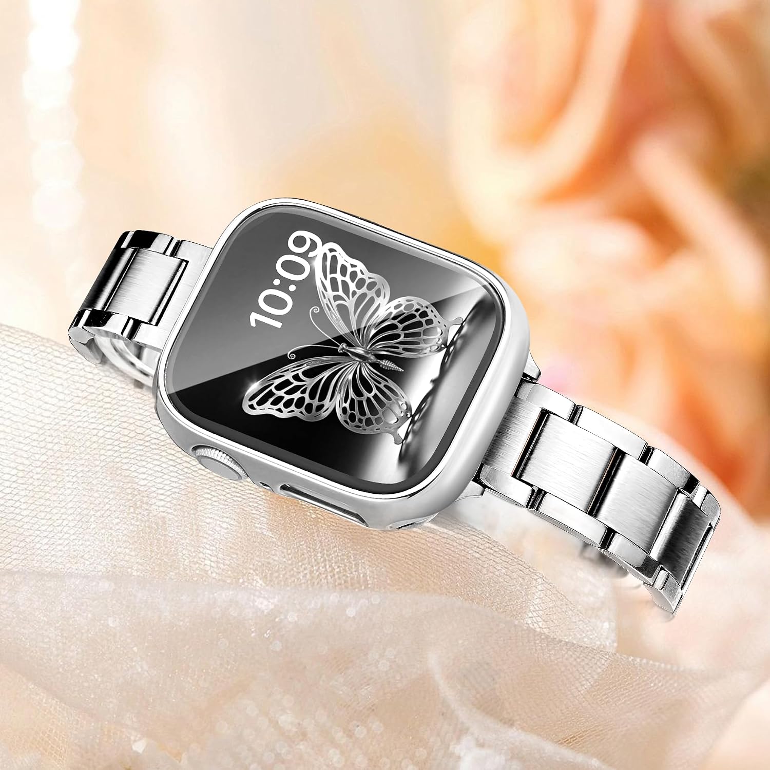 Detalle de G-ficu Slim metal Apple Watch strap 14mm