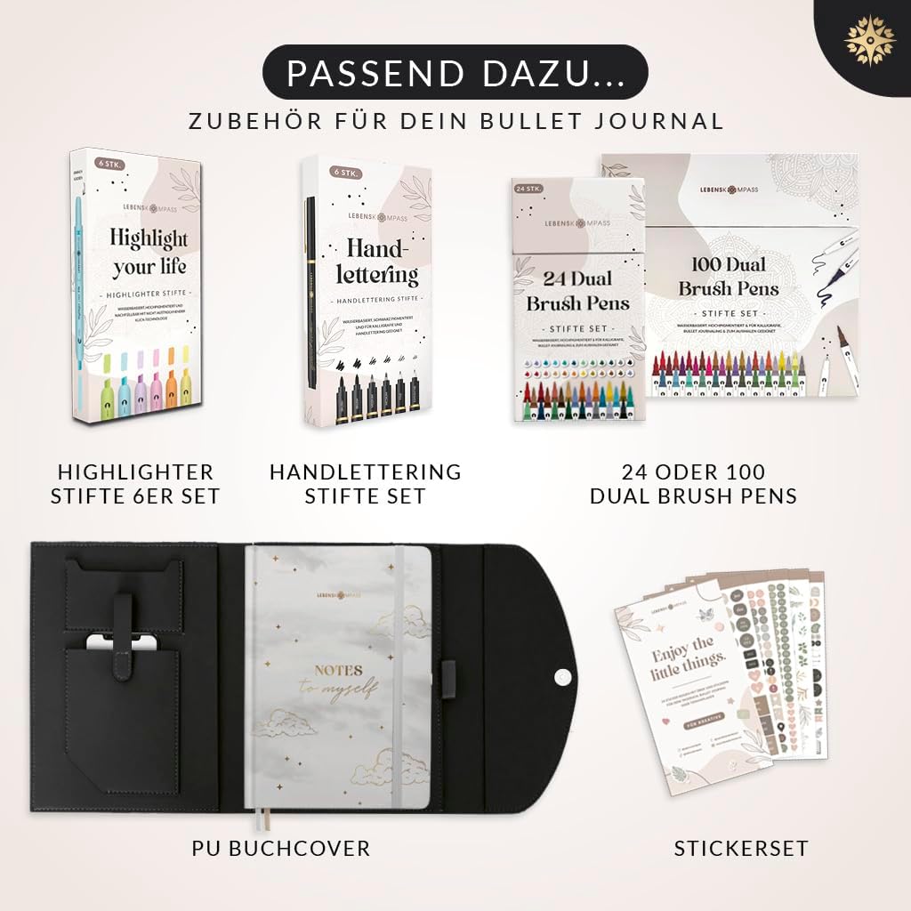 Thumbnail 5 de LEBENSKOMPASS Bullet Journal Notizbuch A5 Mountain