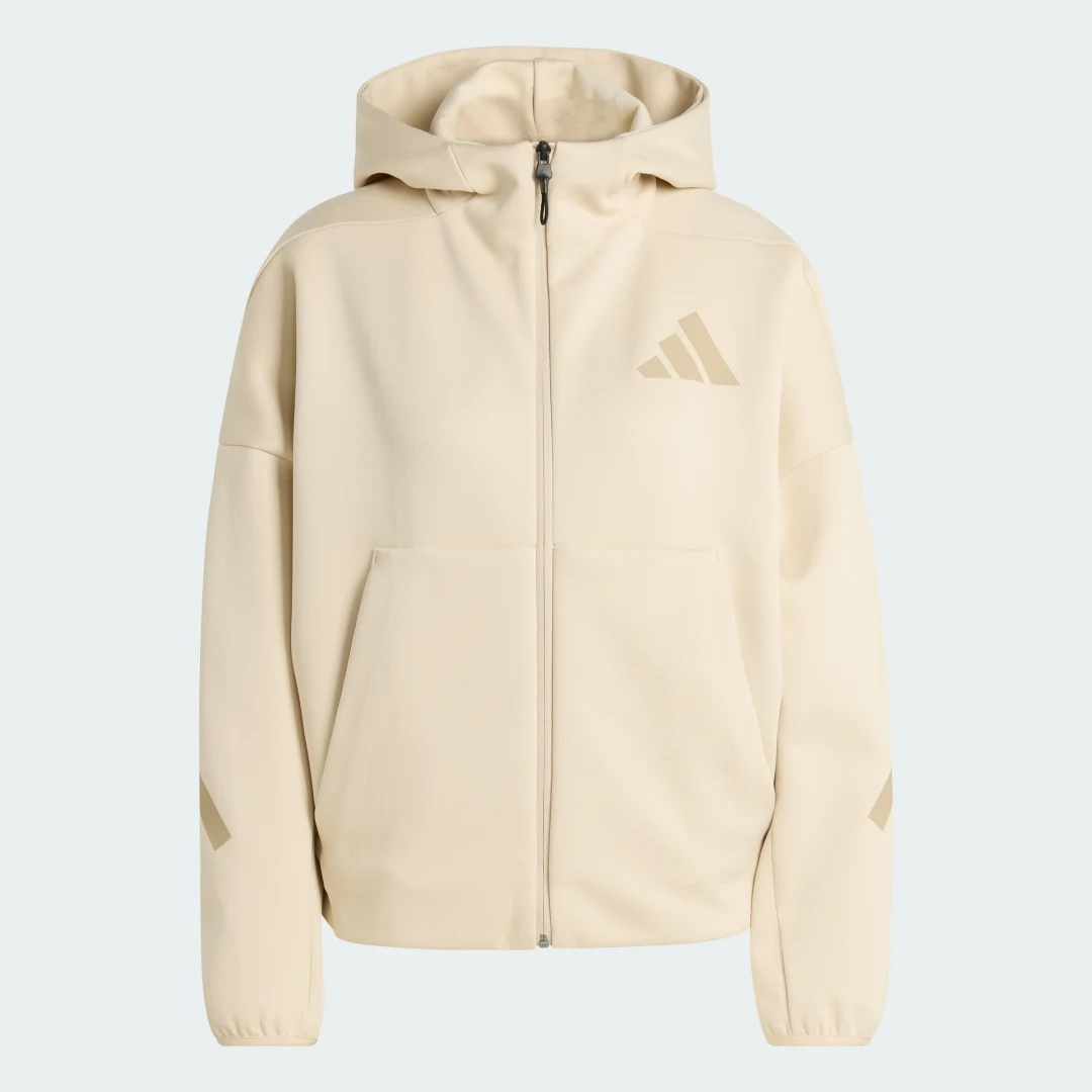 Detalle 2 de Chaqueta con capucha adidas Z.N.E. (Beige)