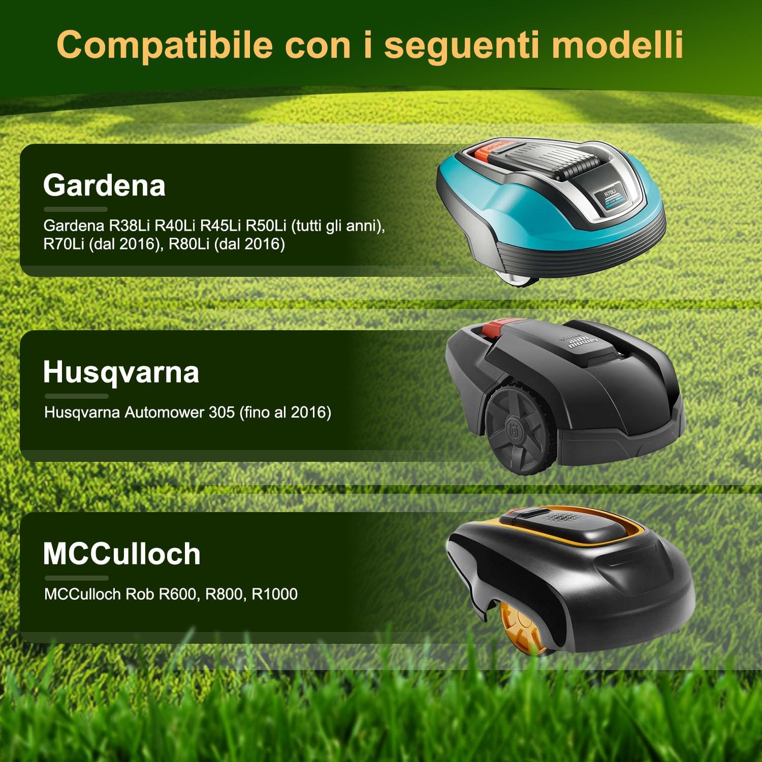 Thumbnail 4 de FourShow Coupe Plus Efficace – disco lame di ricambio (6 pezzi) per Husqvarna Automower 305 e Gardena R38Li-R80Li