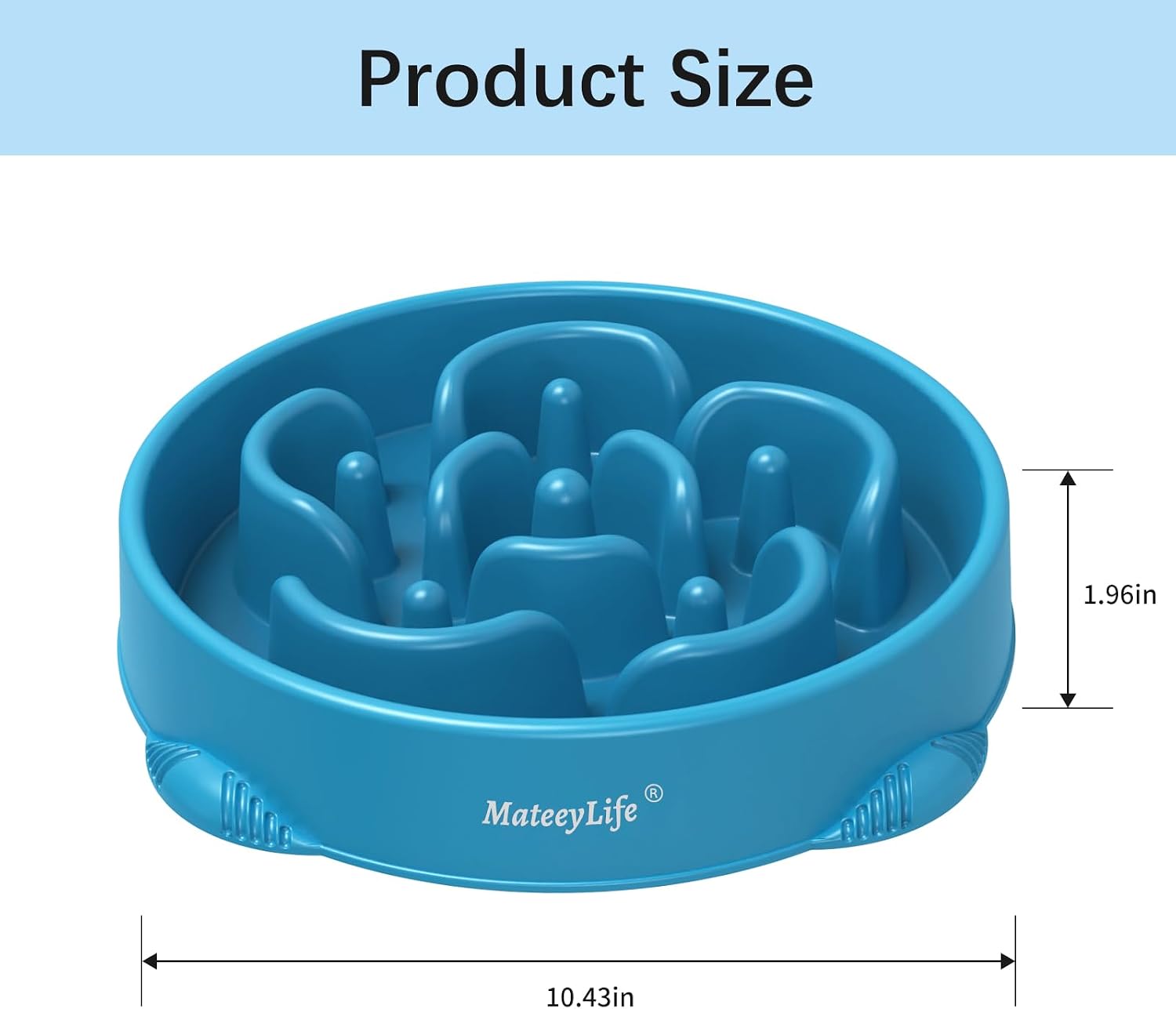 Detalle de MateeyLife Hundenapf Slow Feeder 2er Set