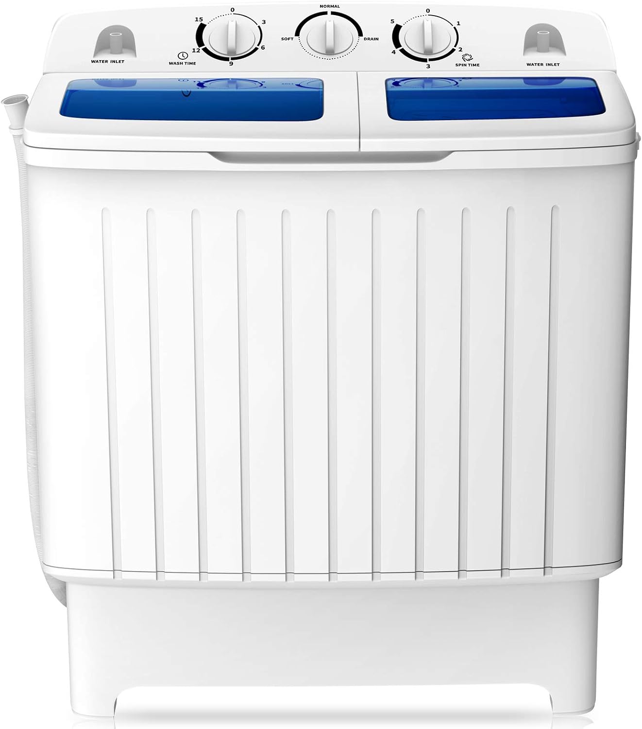 Detalle de COSTWAY 24961-CYPE Portable Twin-Tub Washing Machine, 12-lb Washer, 8-lb Spinner