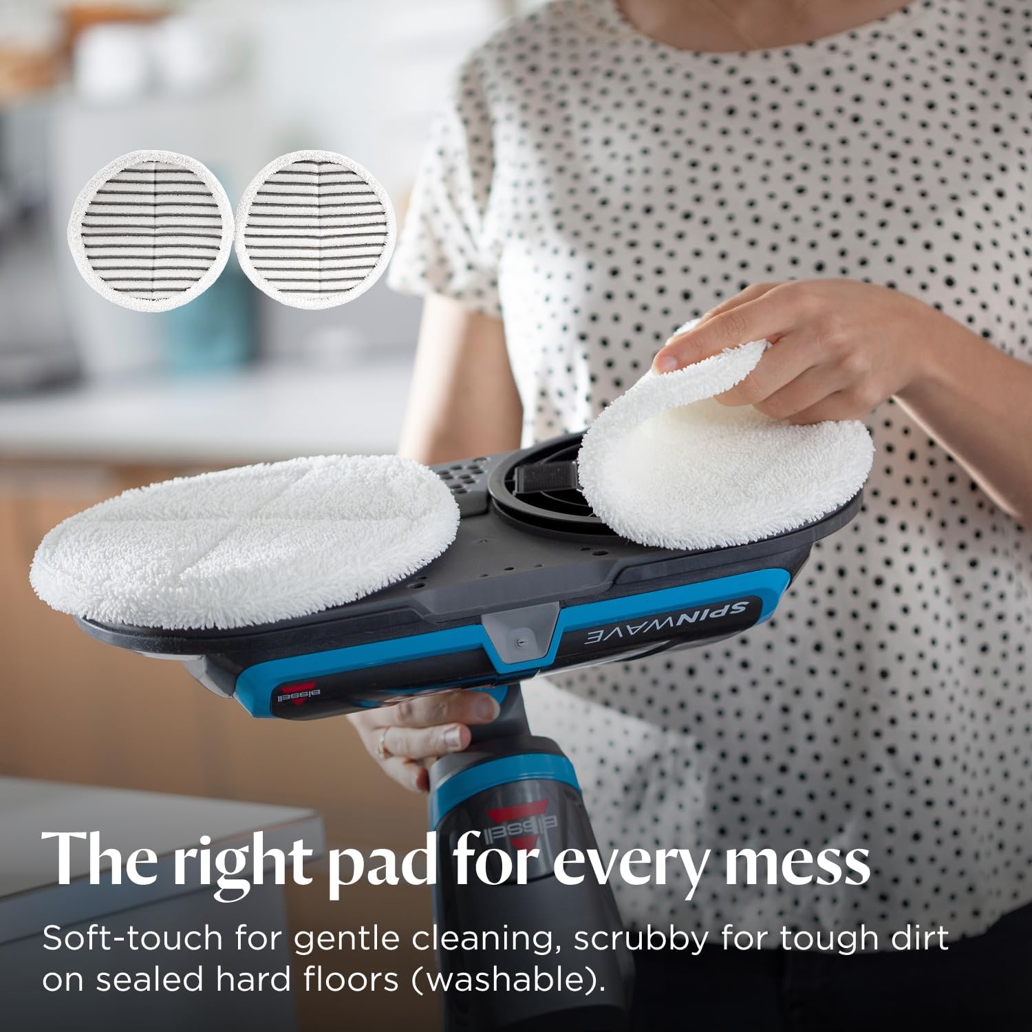 Thumbnail 4 de BISSELL SpinWave Electric Mop (2052E) – spray mop with rotating pads for hard floors