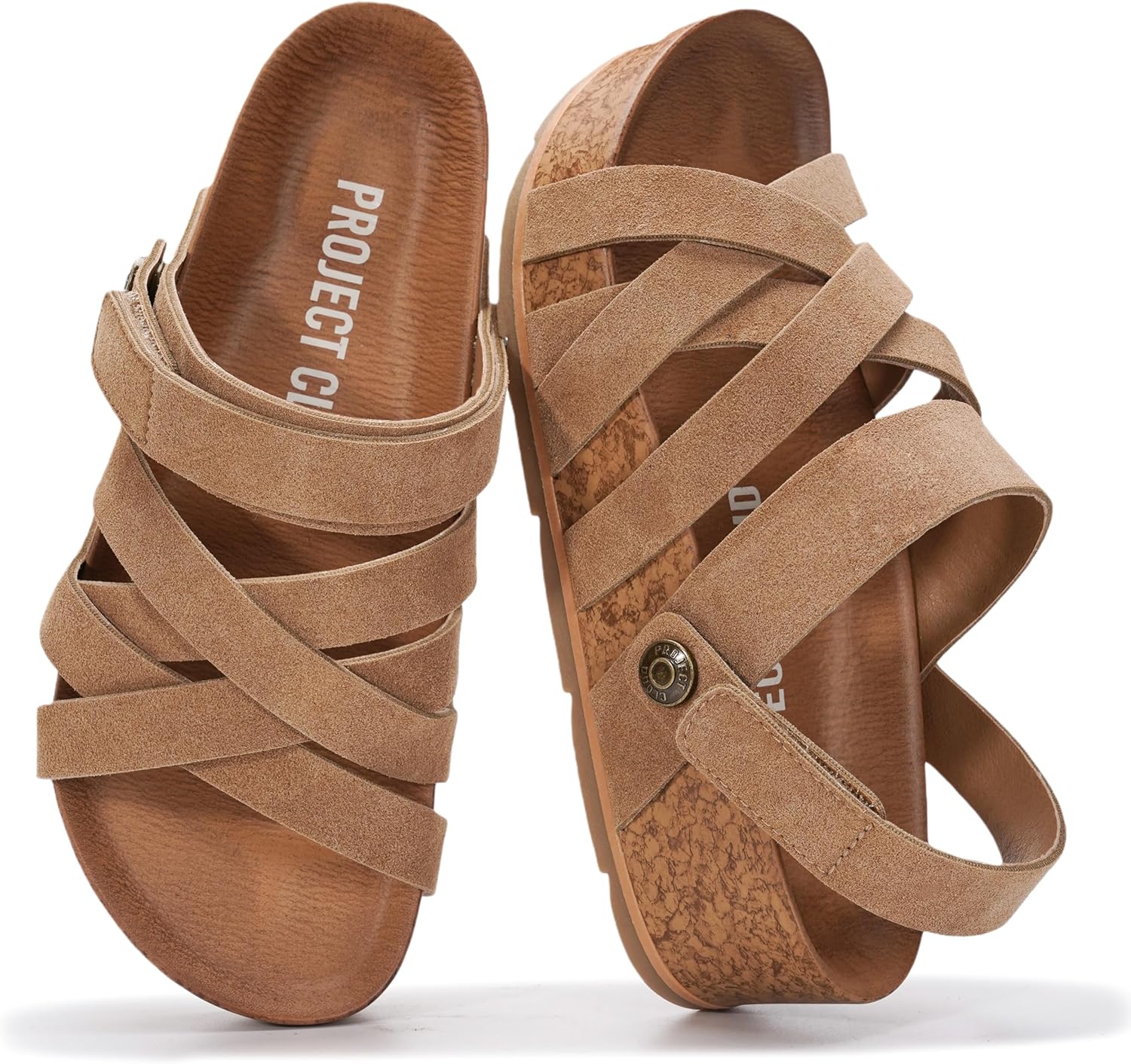 Detalle de Project Cloud Genuine Leather Platform Sandals 2026 👡