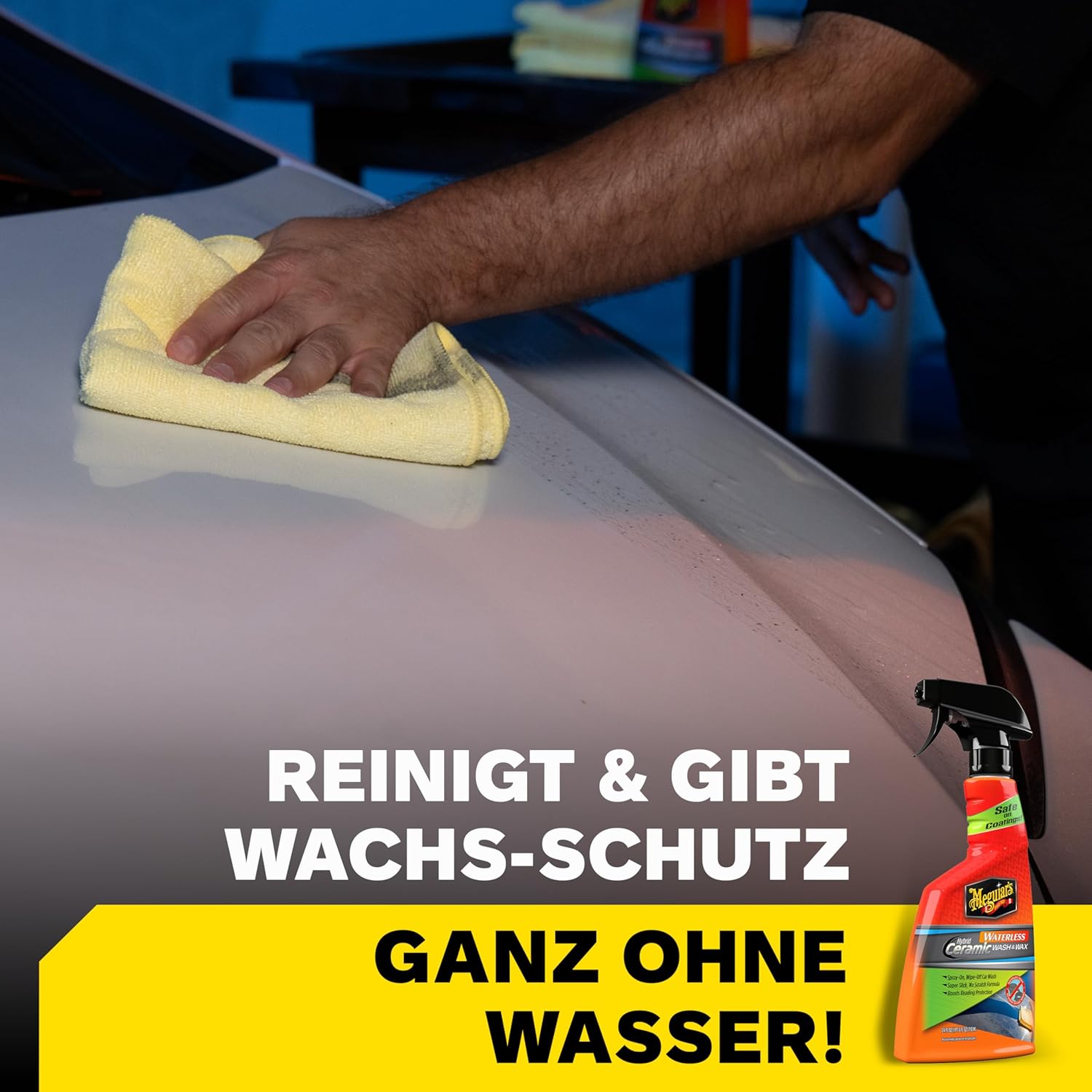 Thumbnail 2 de Meguiar’s Hybrid Ceramic Waterless Wash & Wax – Trockenwäsche mit Keramikwachsschutz, 710 ml (G251024EU)