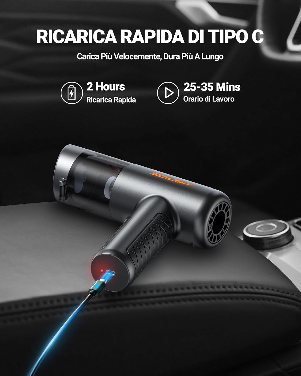 Thumbnail 2 de SEALIGHT Aspirabriciole Senza Fili 4-in-1: potenza e versatilità per auto, casa e ufficio