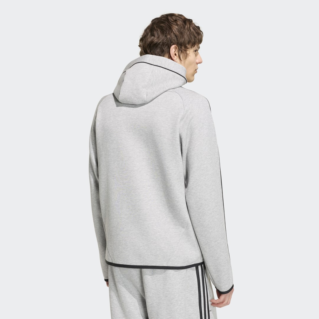 Detalle 2 de Sudadera con capucha Spacer Teamgeist 26 Cutline de Adidas – Gris