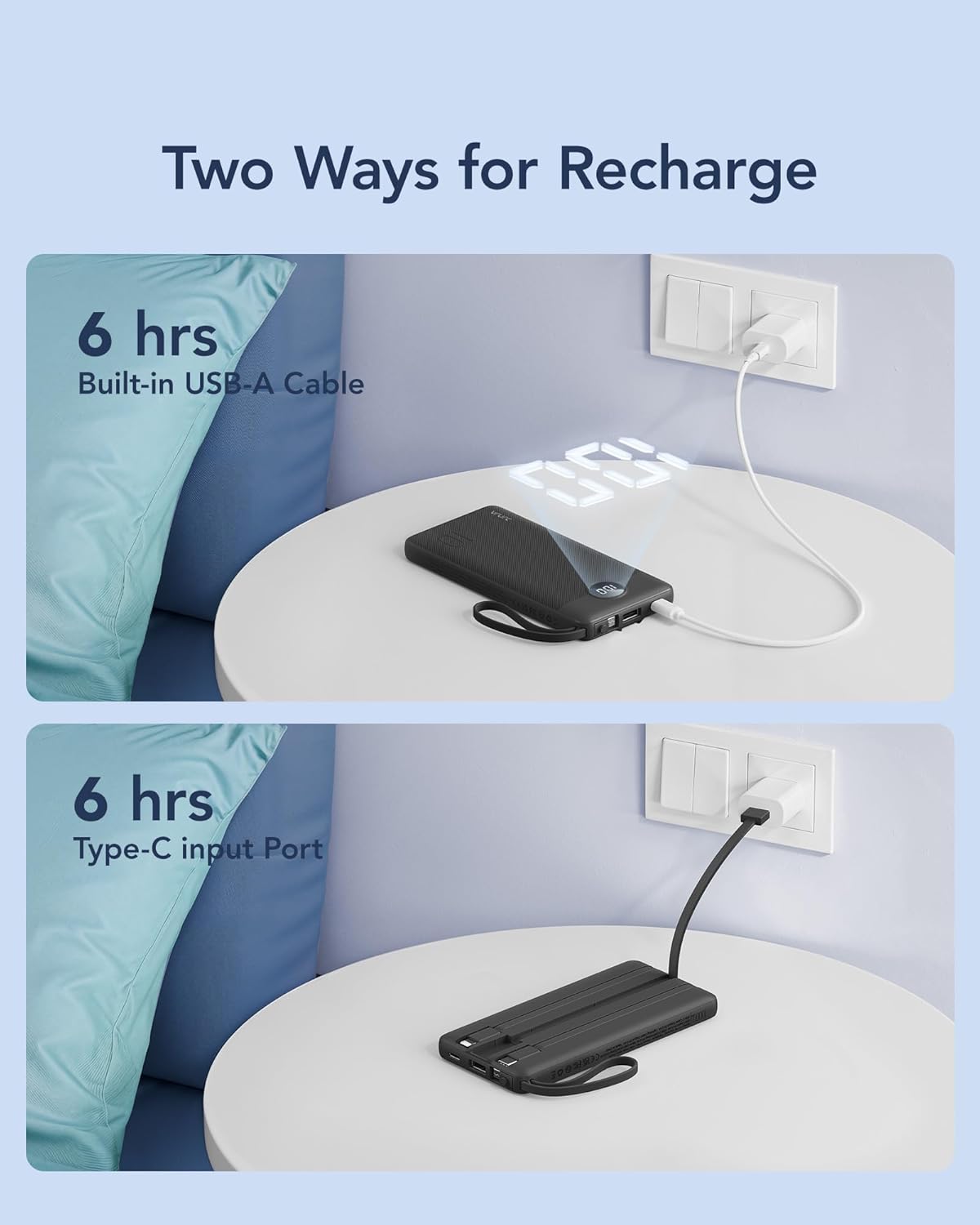 Thumbnail 5 de VRURC 10000mAh Power Bank 5 Outputs 📱