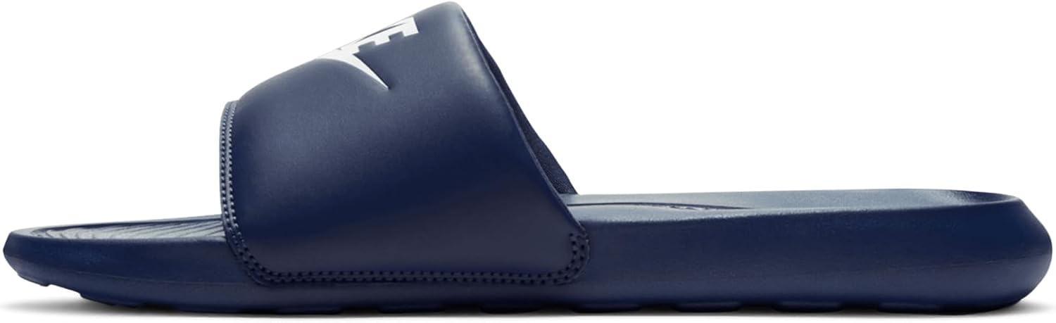 Detalle de Nike Victori One – Chanclas para hombre, Midnight Navy White 401 (42.5 EU)