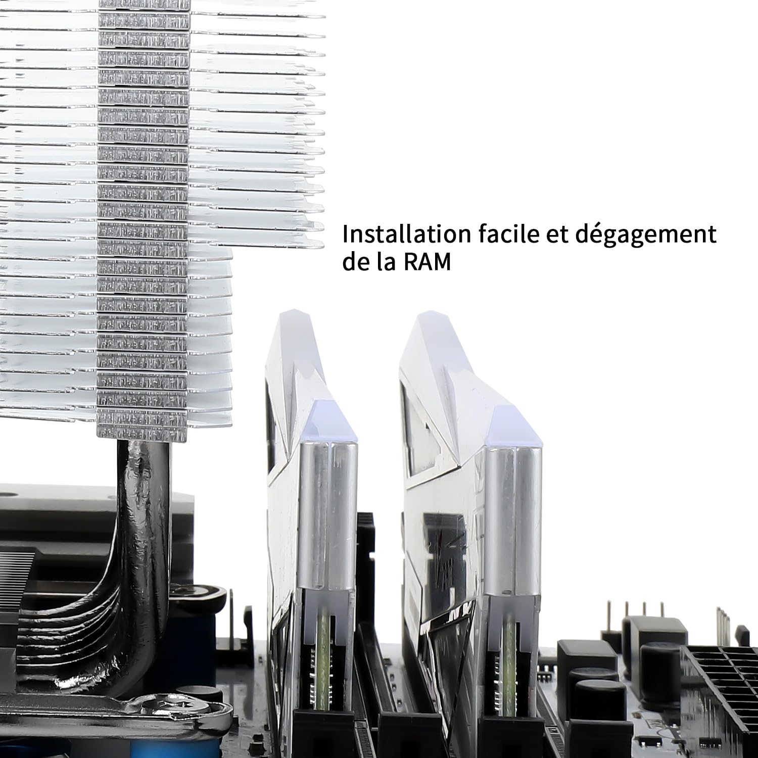 Detalle de Thermalright Phantom Spirit 120 SE CPU-Luftkühler (PS120SE) mit 7 Heatpipes, Dual 120mm PWM-Lüfter