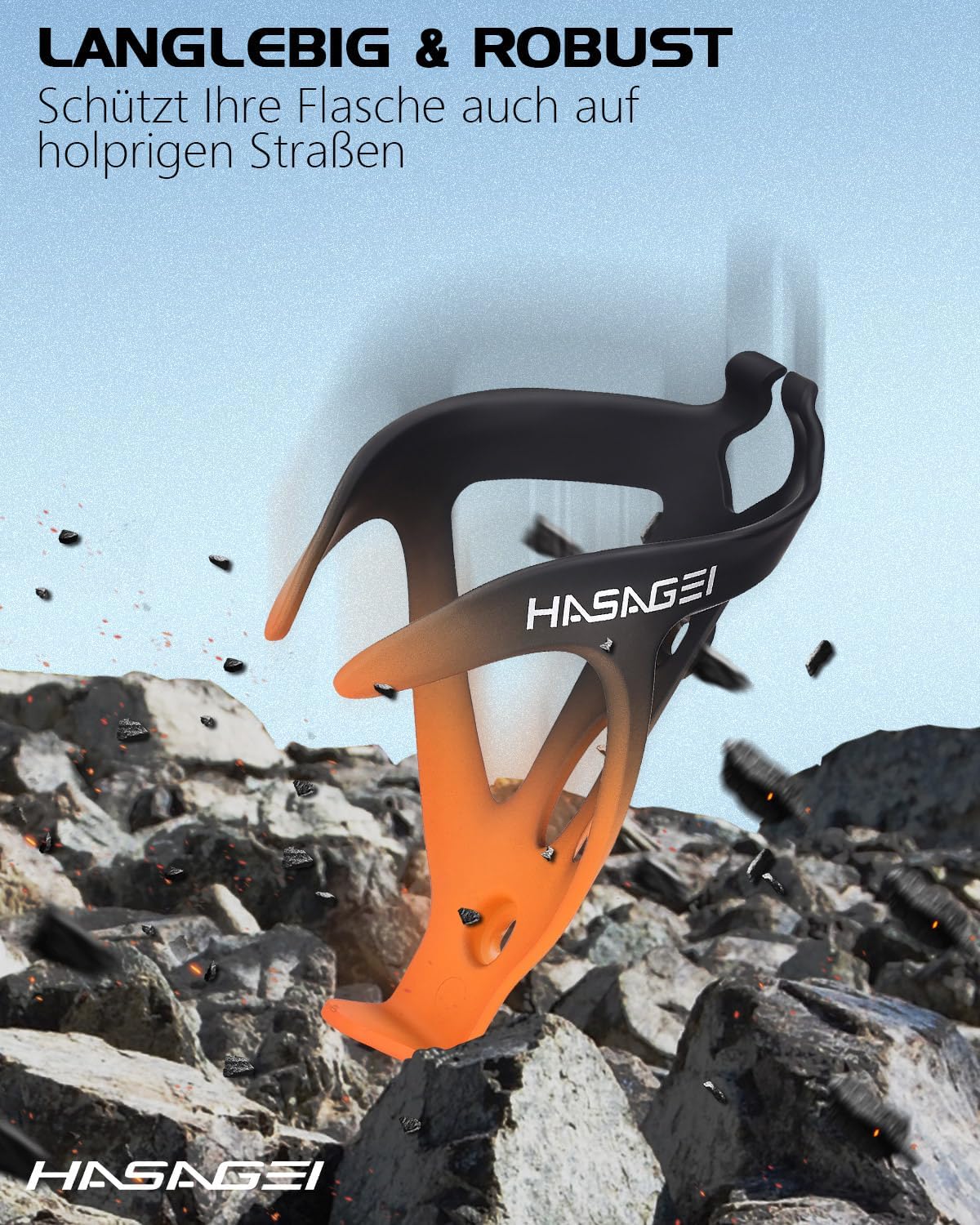 Thumbnail 3 de HASAGEI Universeller Fahrradflaschenhalter – rutschfest, ultraleicht und kompatibel mit Standardflaschen
